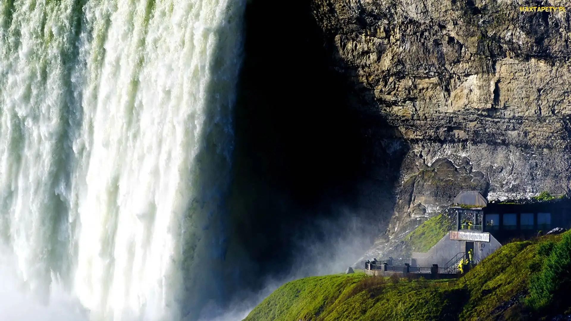 Budynek, Skała, Wodospad, Niagara
