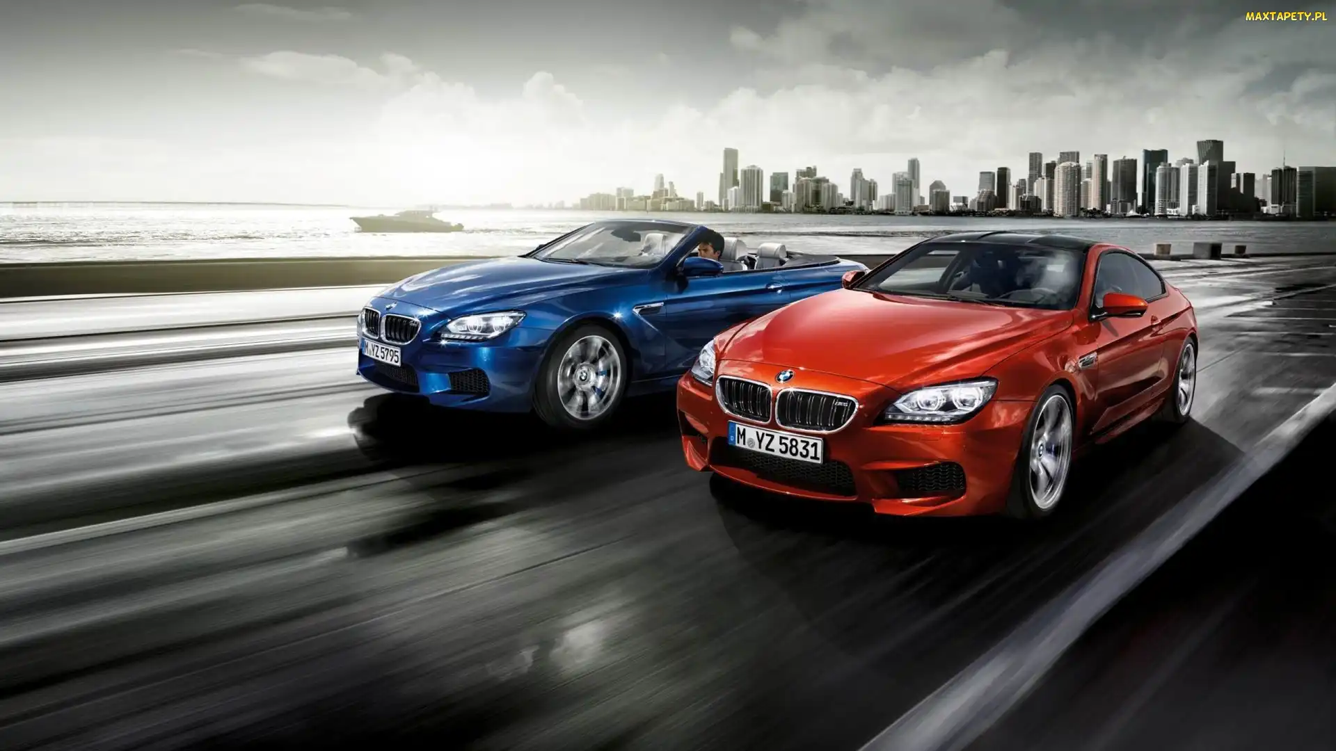 Bmw, Budynki, Droga, Morze, M6