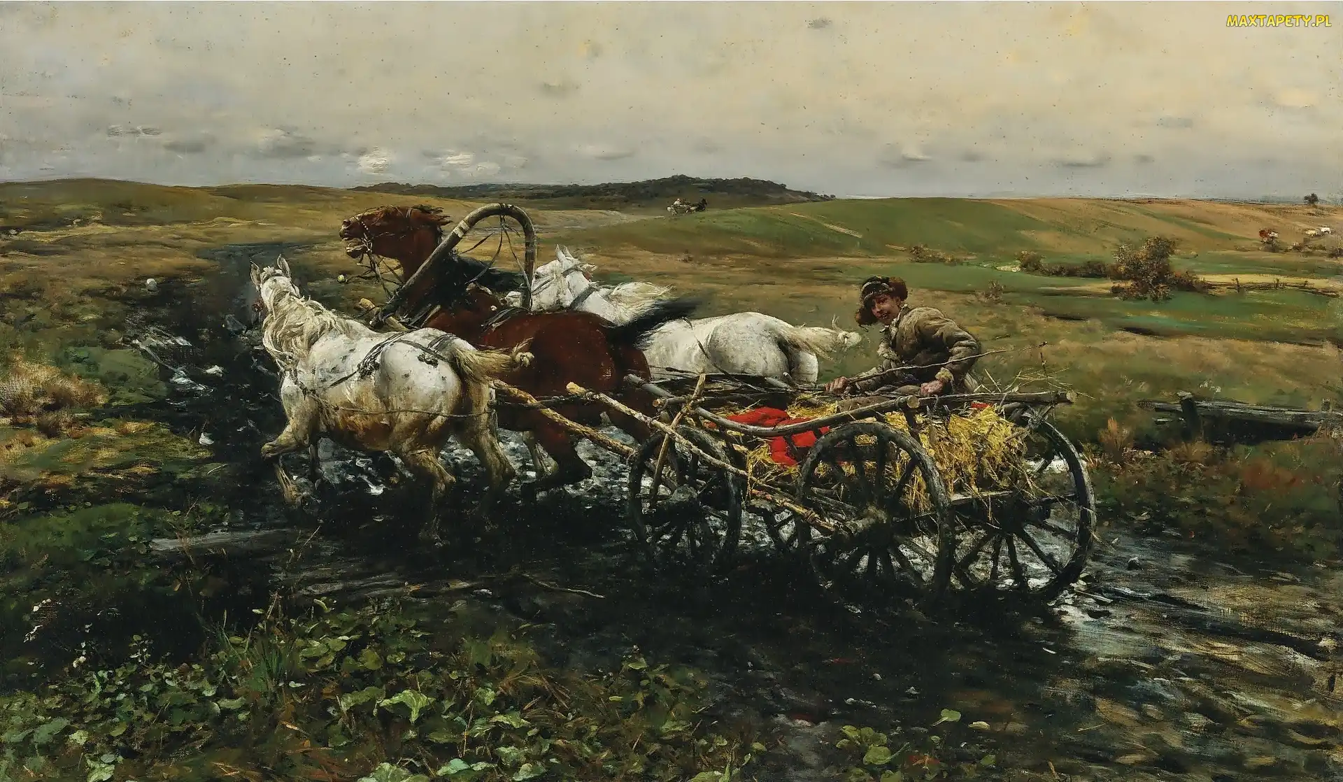 Wierusz, Obraz, Wyścig, Kowalski, Alfred