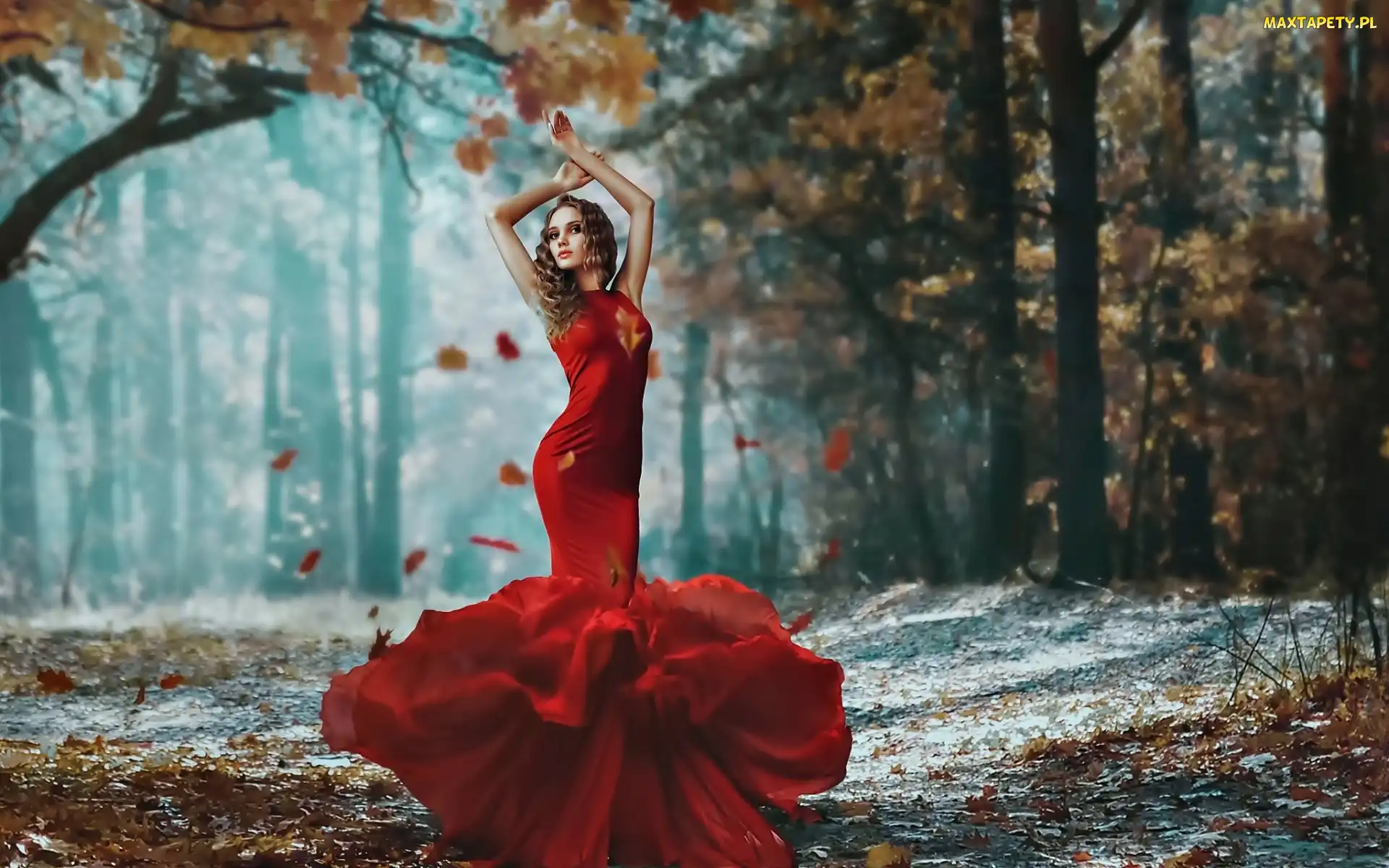 Darya Chacheva, Jesień, Las, Kobieta