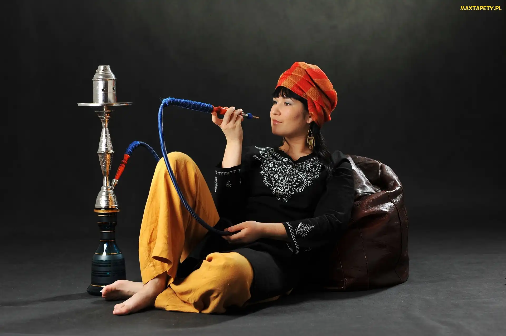 Shisha, Wodna, Moda, Kobieta, Styl, Fajka