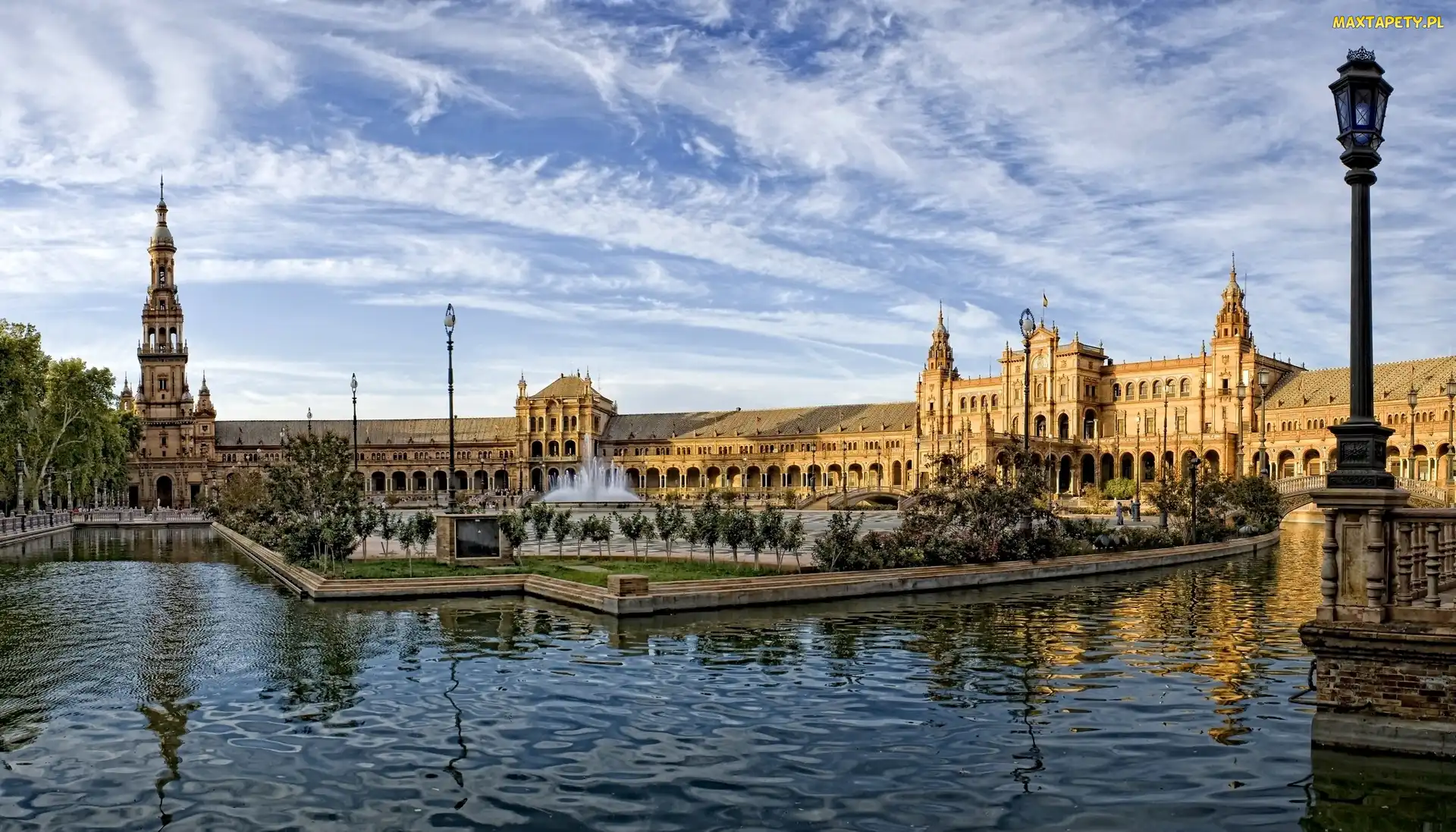 Hiszpania, Sewilla, Pałac, Plaza de Espana