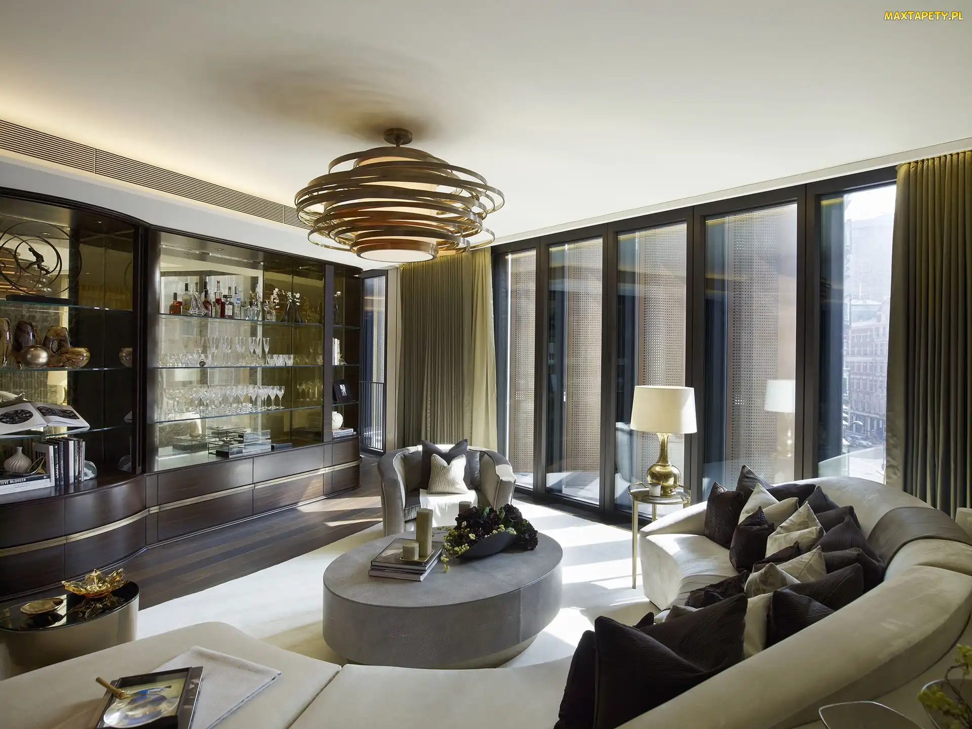 Sofa, Okna, Salon