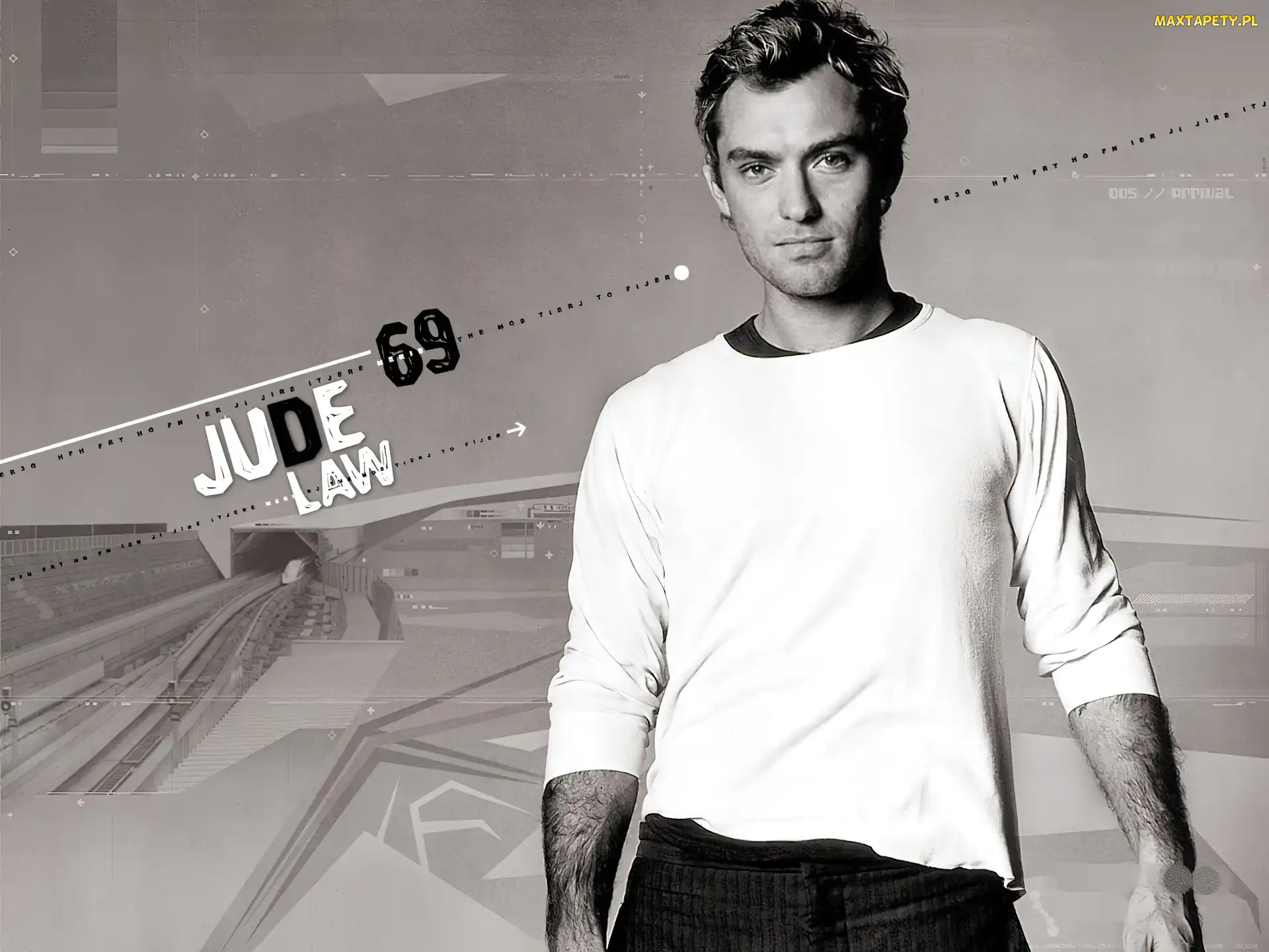 Jude Law, biała koszulka