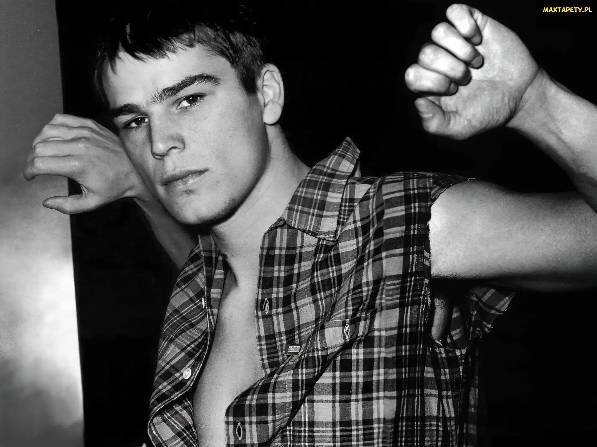 koszula, w kratę, Josh Hartnett
