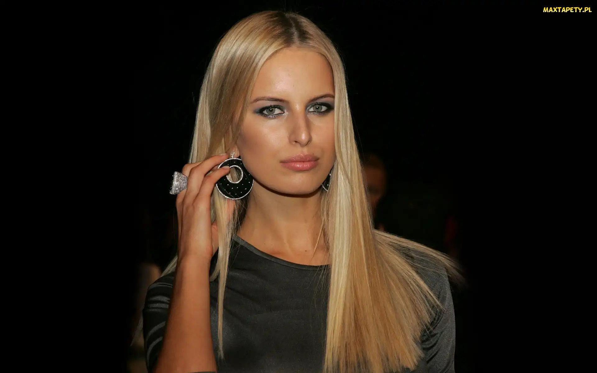 Biżuteria, Makijaż, Karolina Kurkova, Kobieta, Modelka, Blondynka