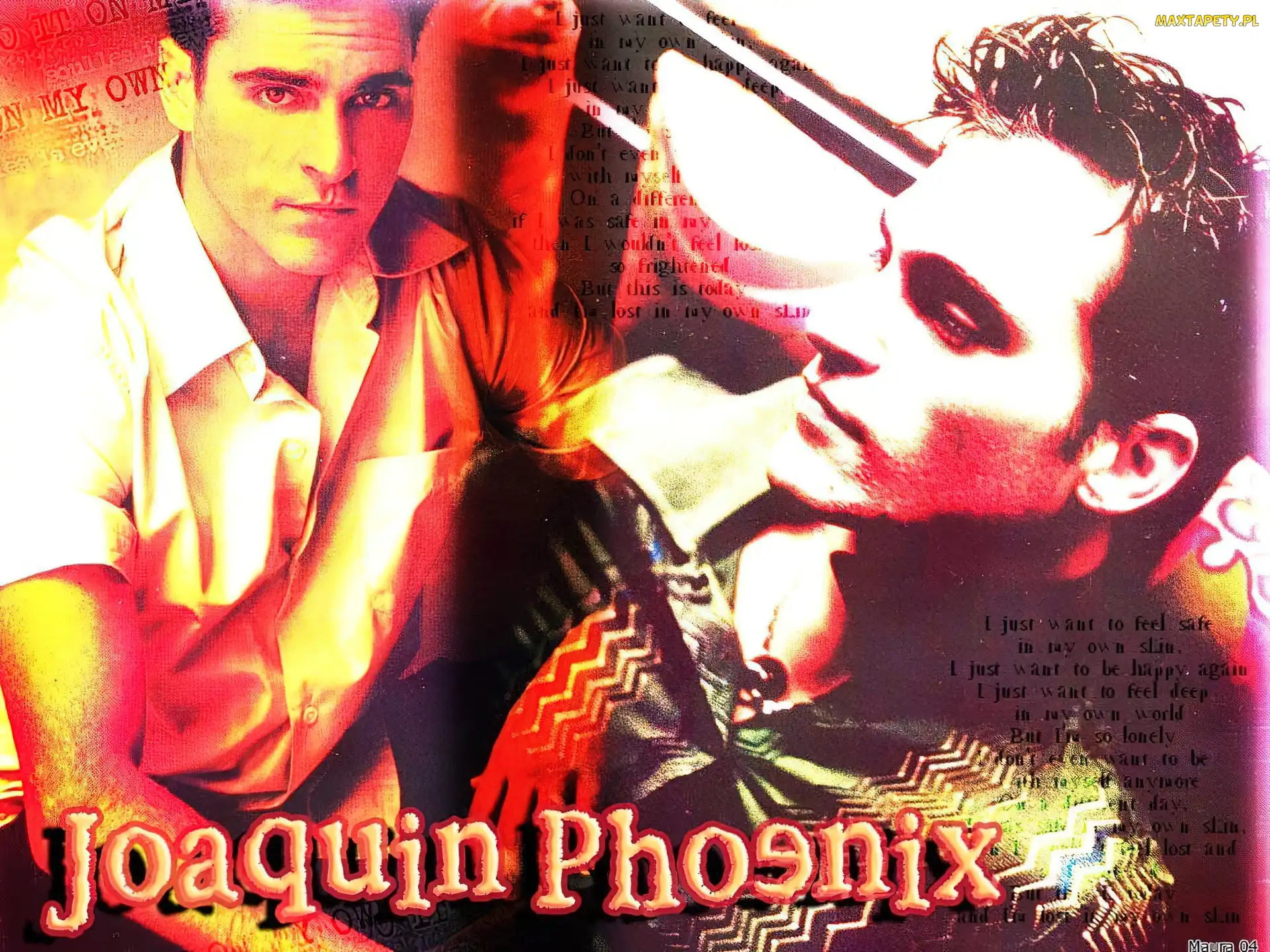 biała koszula, Joaquin Phoenix