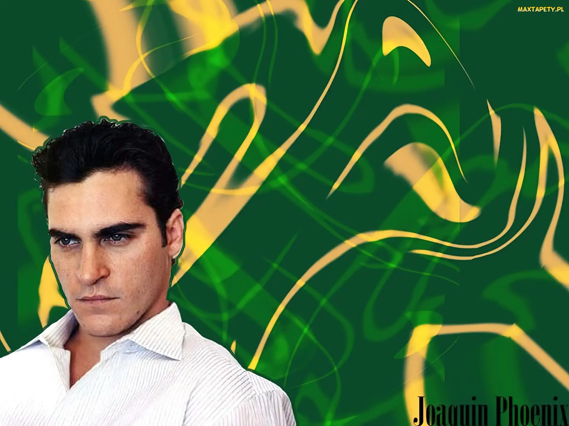 biała koszula, Joaquin Phoenix