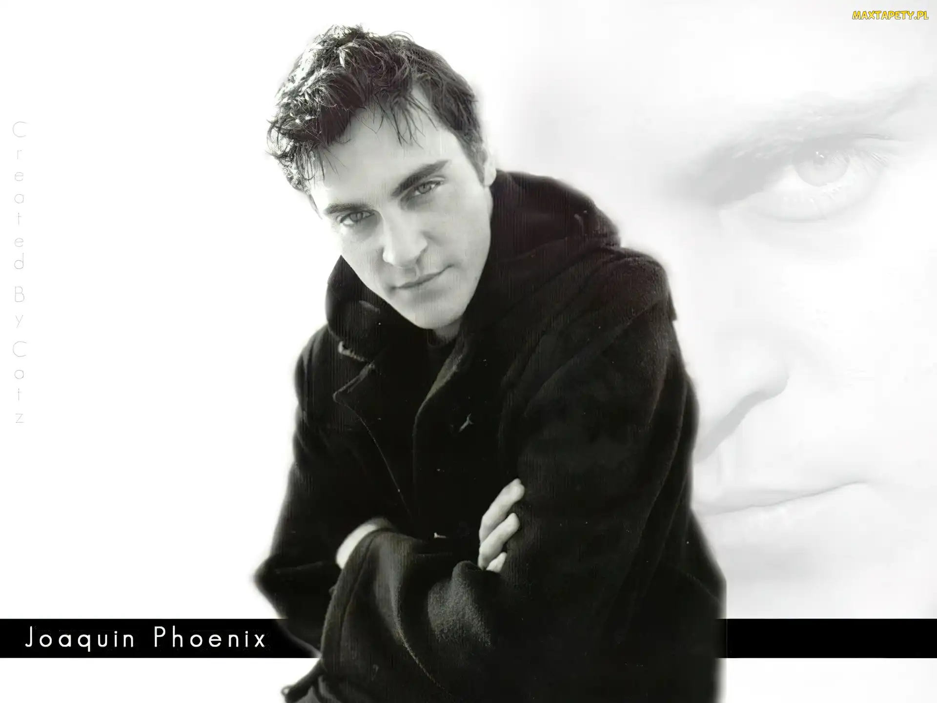 czarny strój, Joaquin Phoenix
