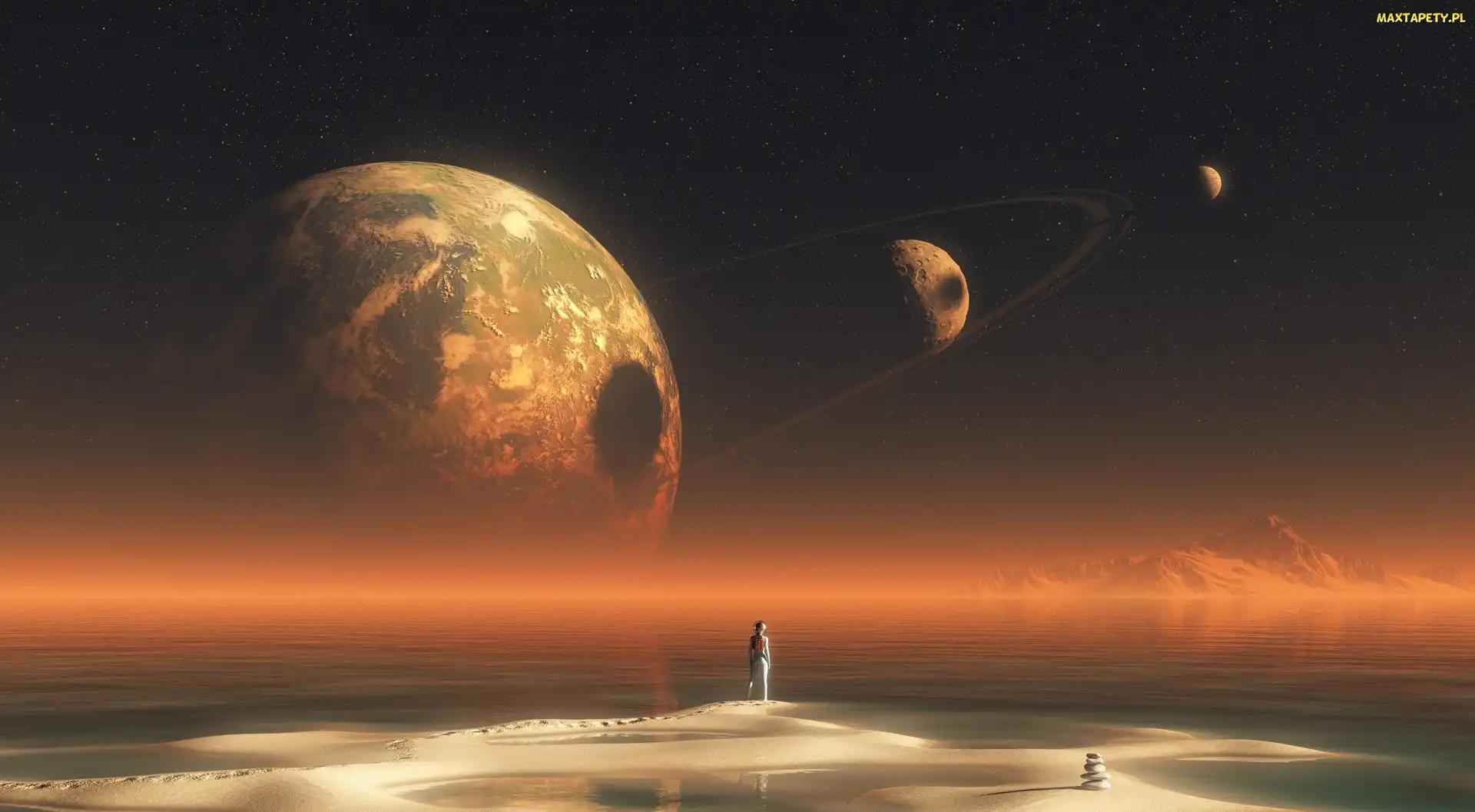 Fantasy, Kobieta, Planety
