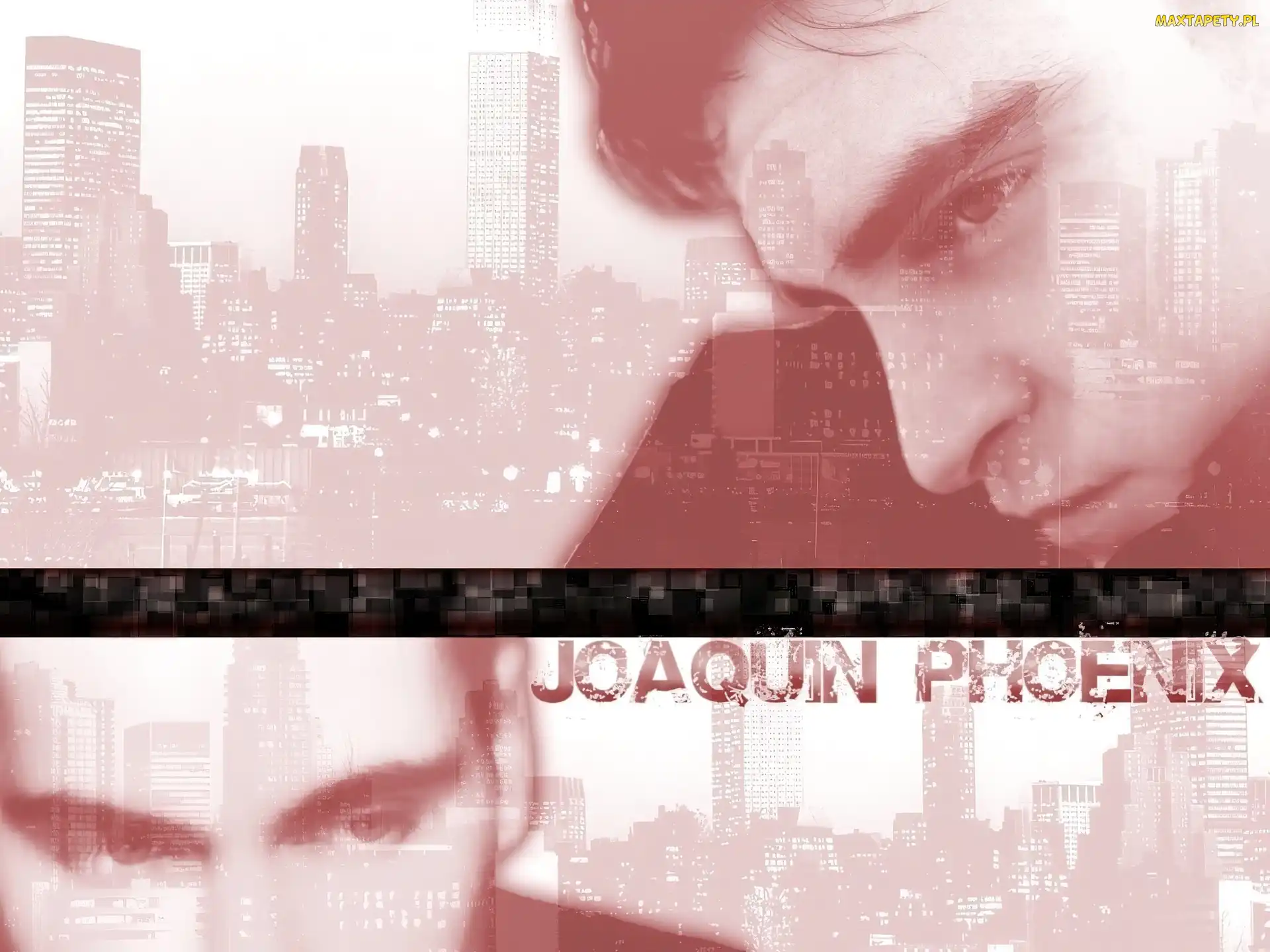 twarz, budynki, Joaquin Phoenix
