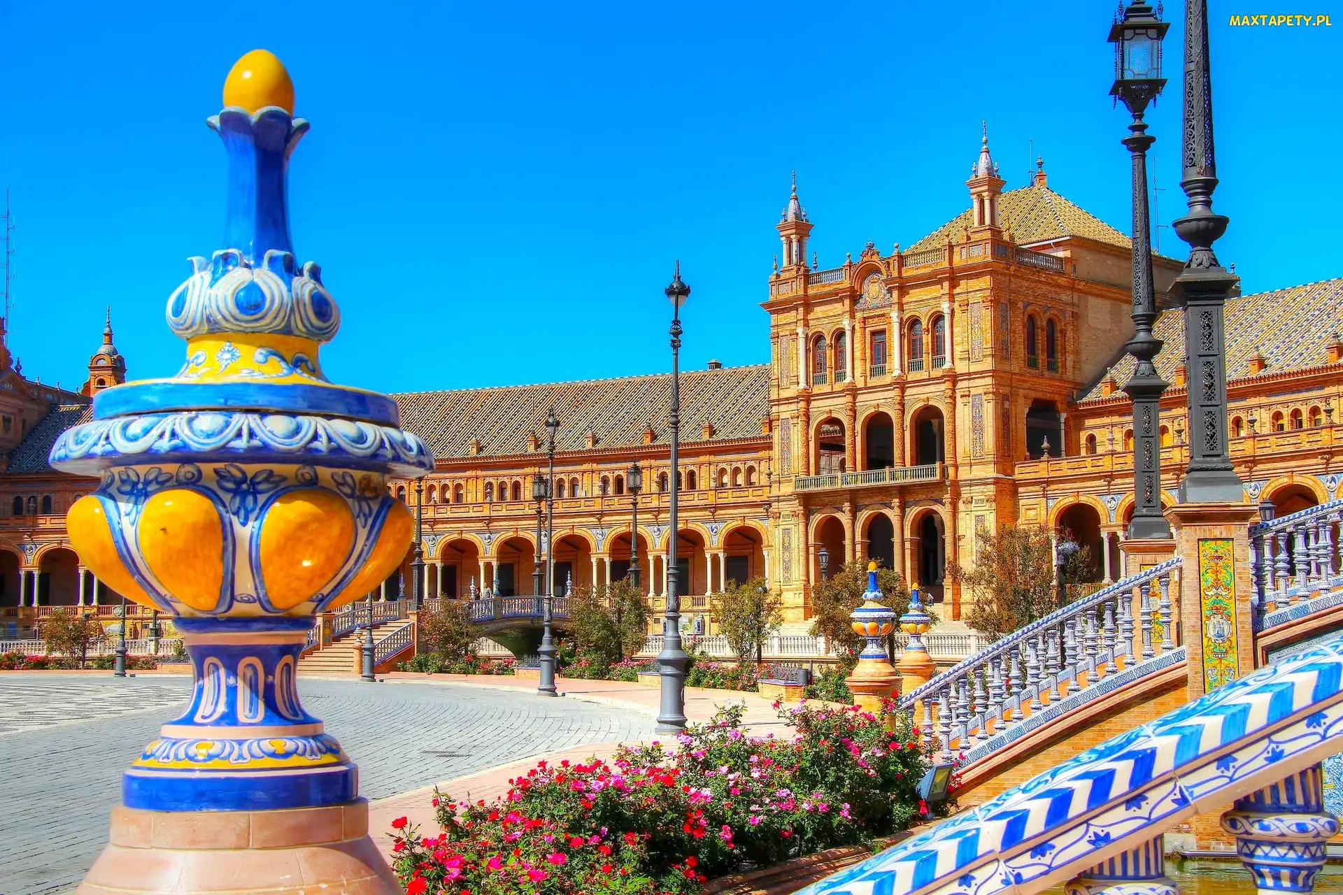 Pałac
, Plaza de España, Sewilla, Hiszpania