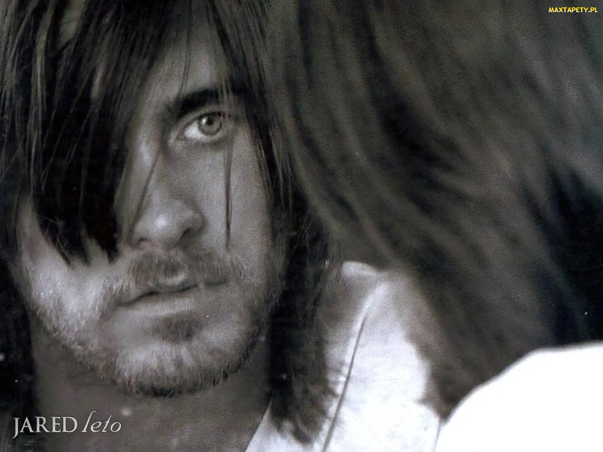 oko, długie włosy, Jared Leto