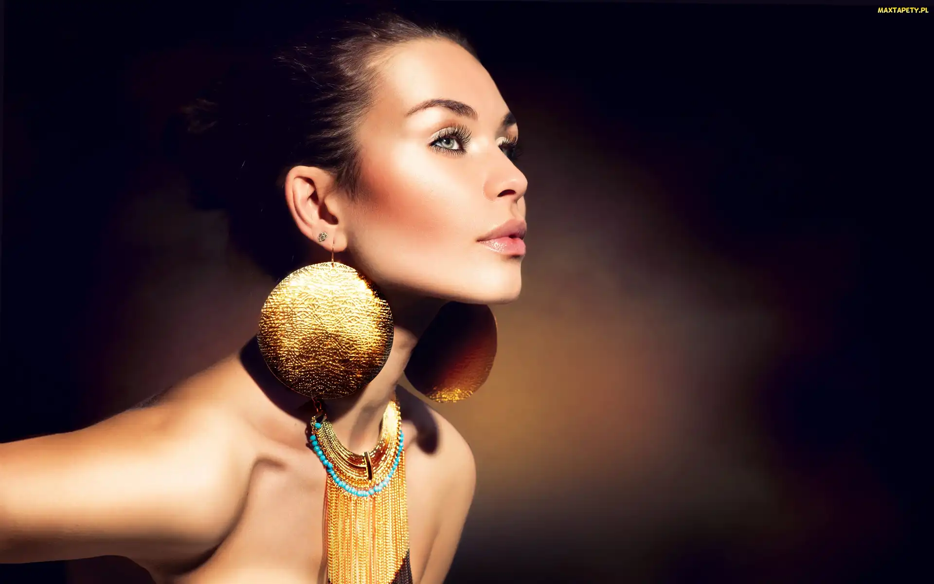 Biżuteria, Makijaż, Kobieta, Modelka