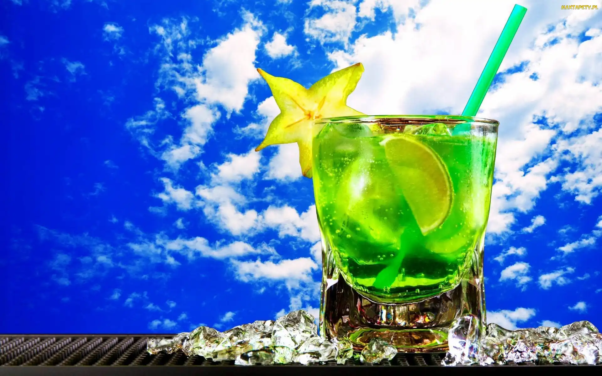 Mojito, Słomka, Lód, Tropikalny, Drink