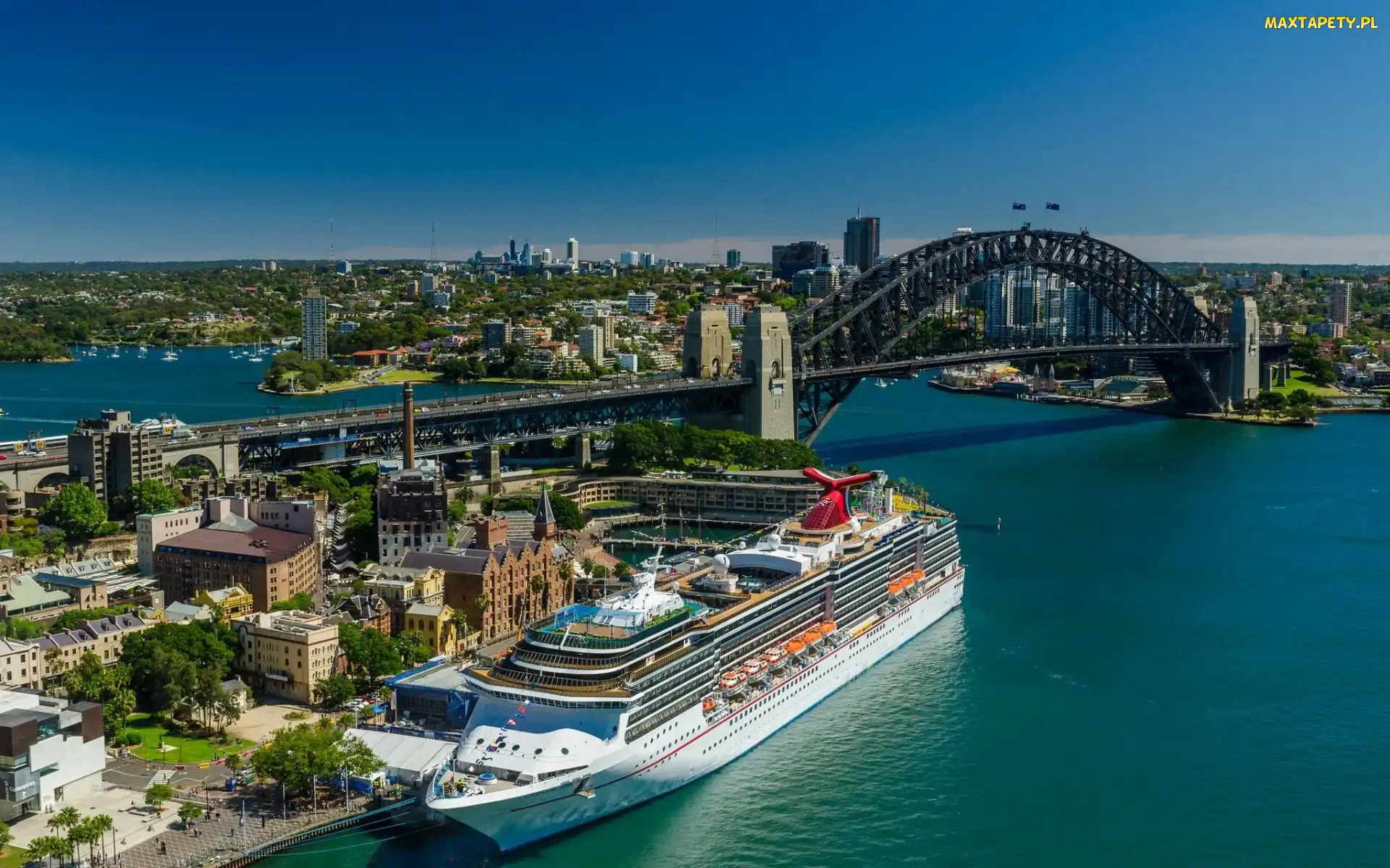 Miasta, Panorama, Most, Statek, Sydney, Port