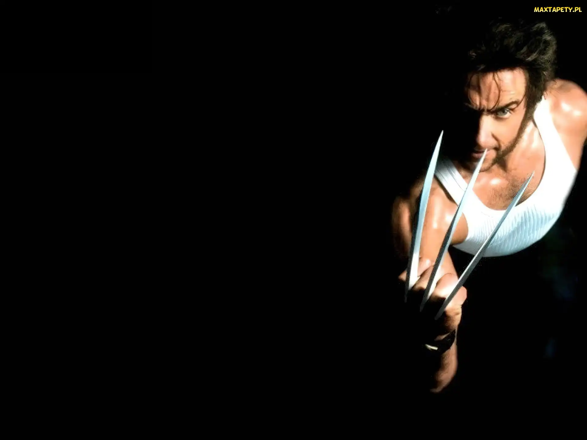 Hugh Jackman, biała koszulka