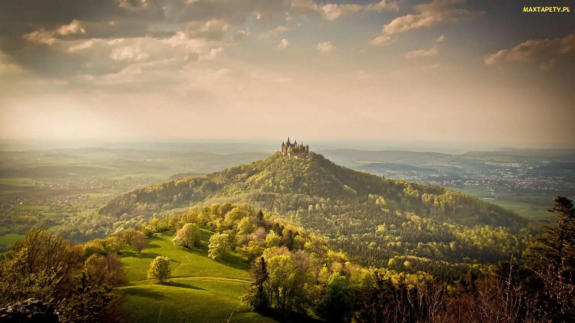 Zamek Hohenzollern, Niemcy, Góra Hohenzollern, Badenia-Wirtembergia, Góry
