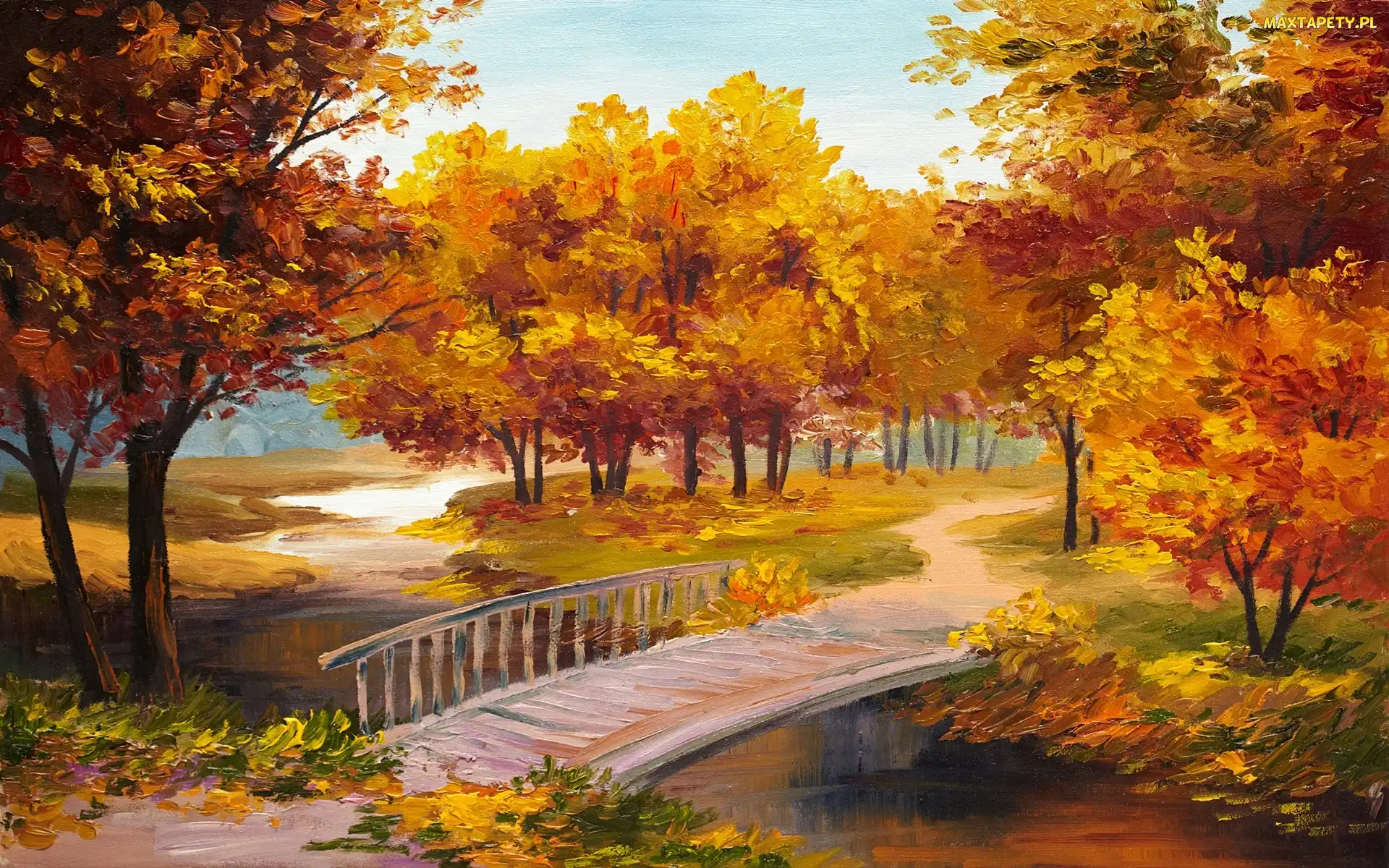 Obraz, Park, Malarstwo