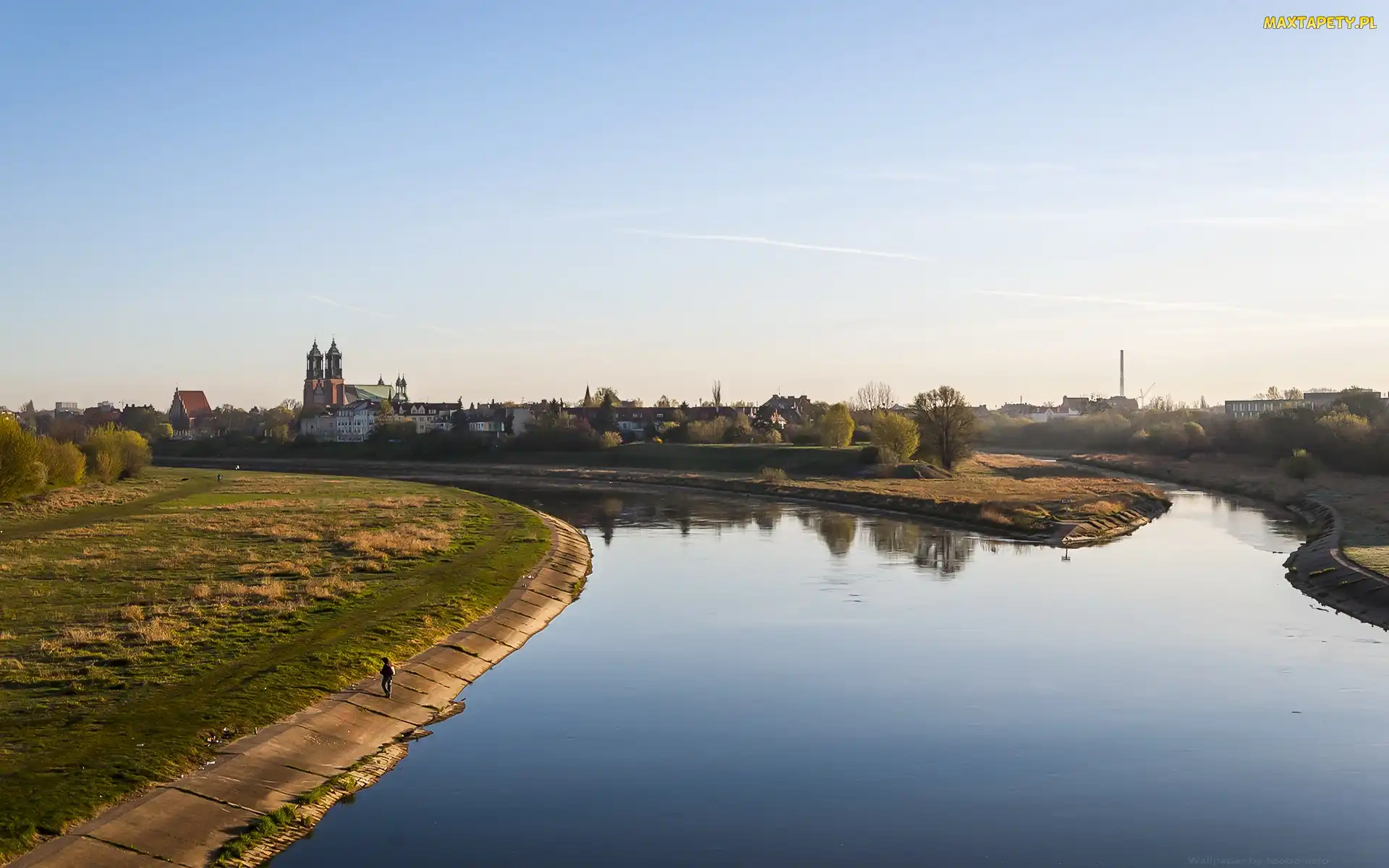 Katedra Poznańska, Warta, Poznań, Rzeka