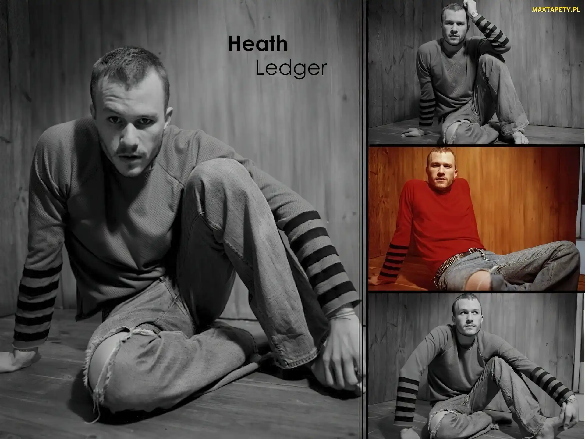czerwona bluzka, Heath Ledger
