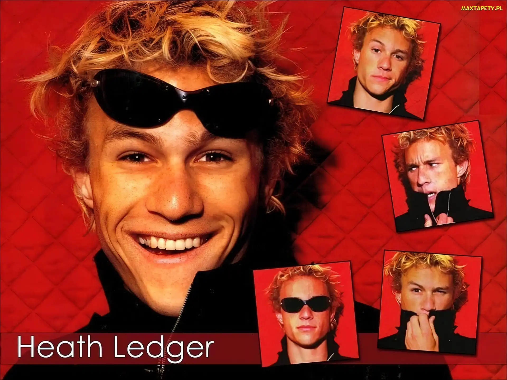 uśmiech, okulary, Heath Ledger