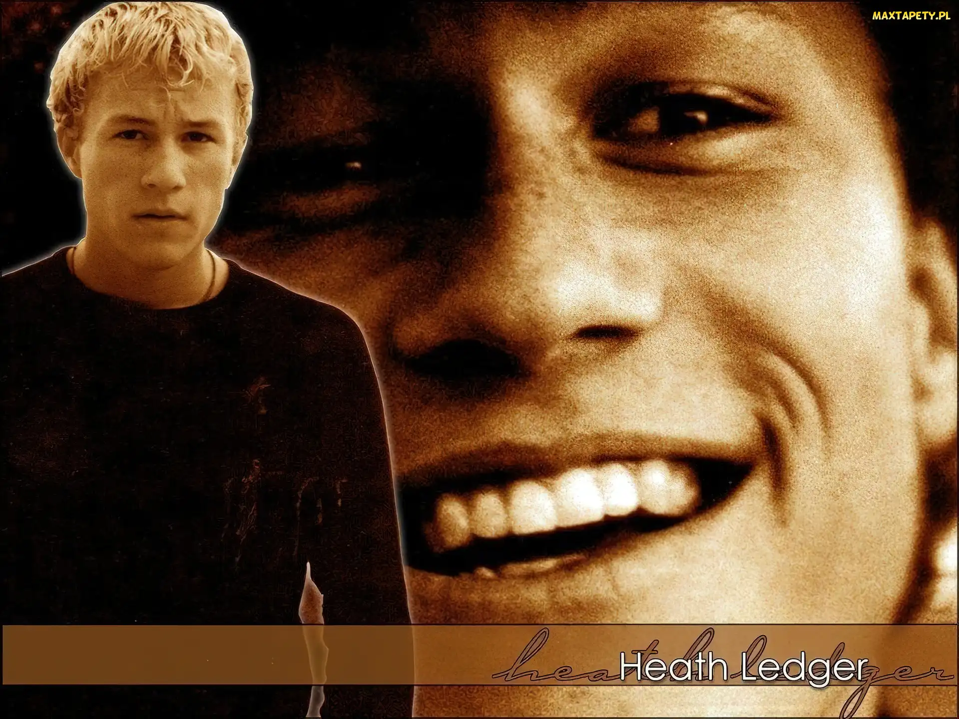 białe zęby, uśmiech, Heath Ledger