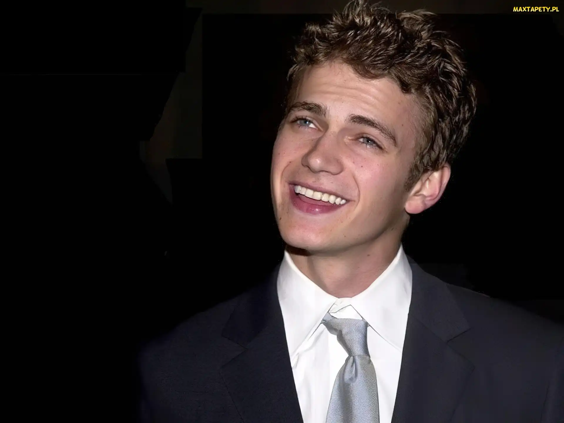 jasne włosy, niebieskie oczy, Hayden Christensen