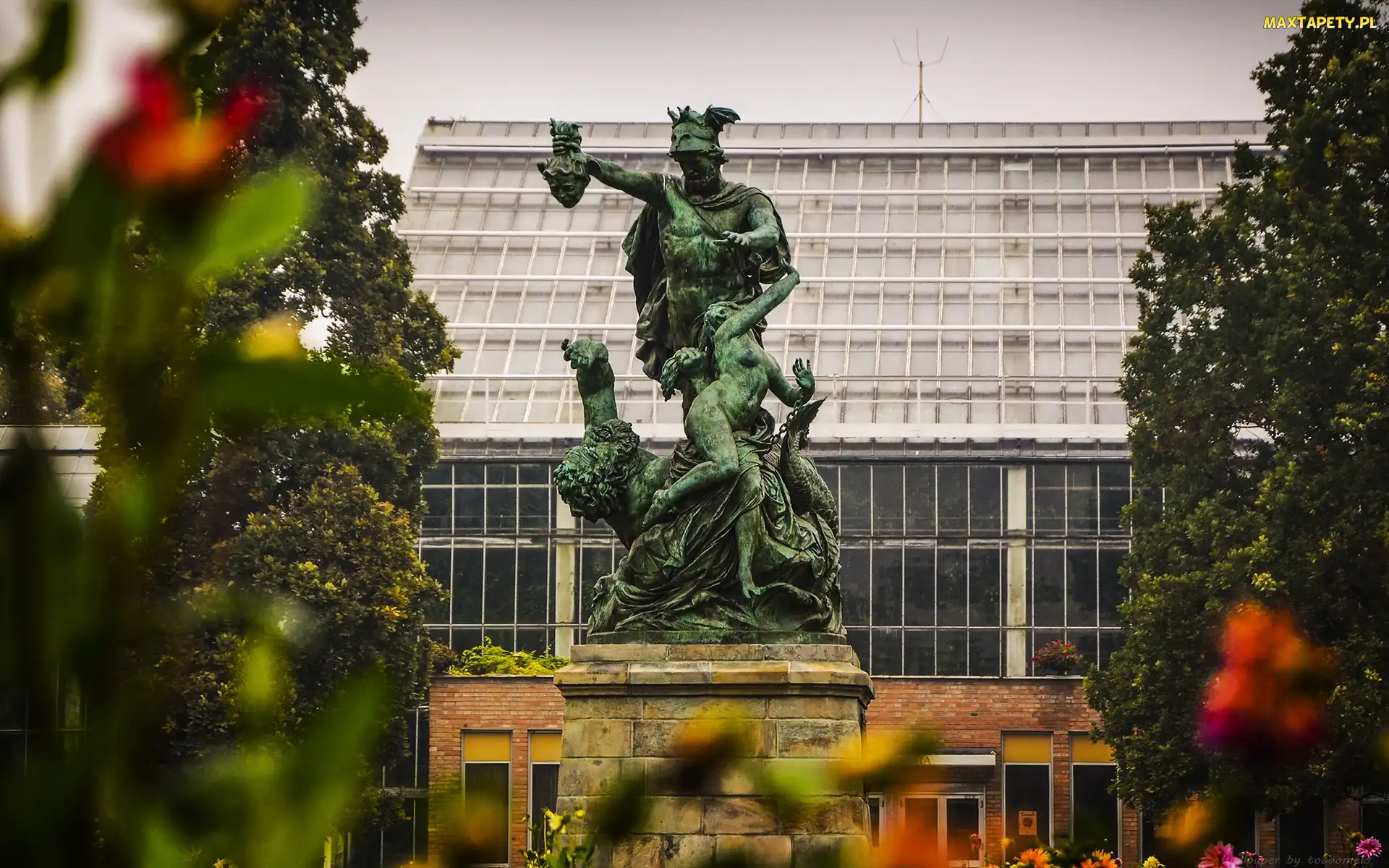 Uwolnienie Andromedy przez Perseusza, Poznań, Park Wilsona, Rzeźba, Pomnik