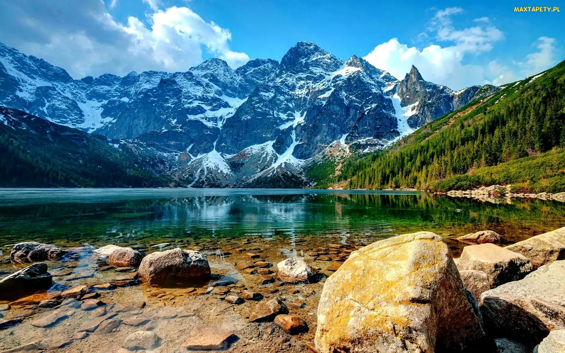Jezioro, Morskie Oko, Tatry Wysokie, Góry