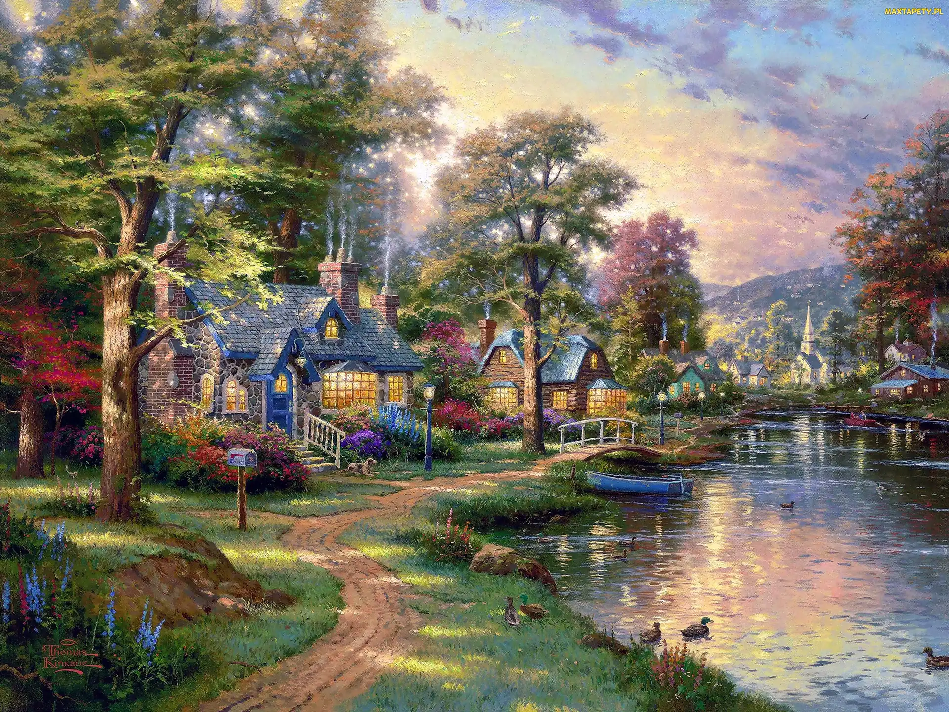 Nad Jeziorem, Domy, Thomas, Kinkade