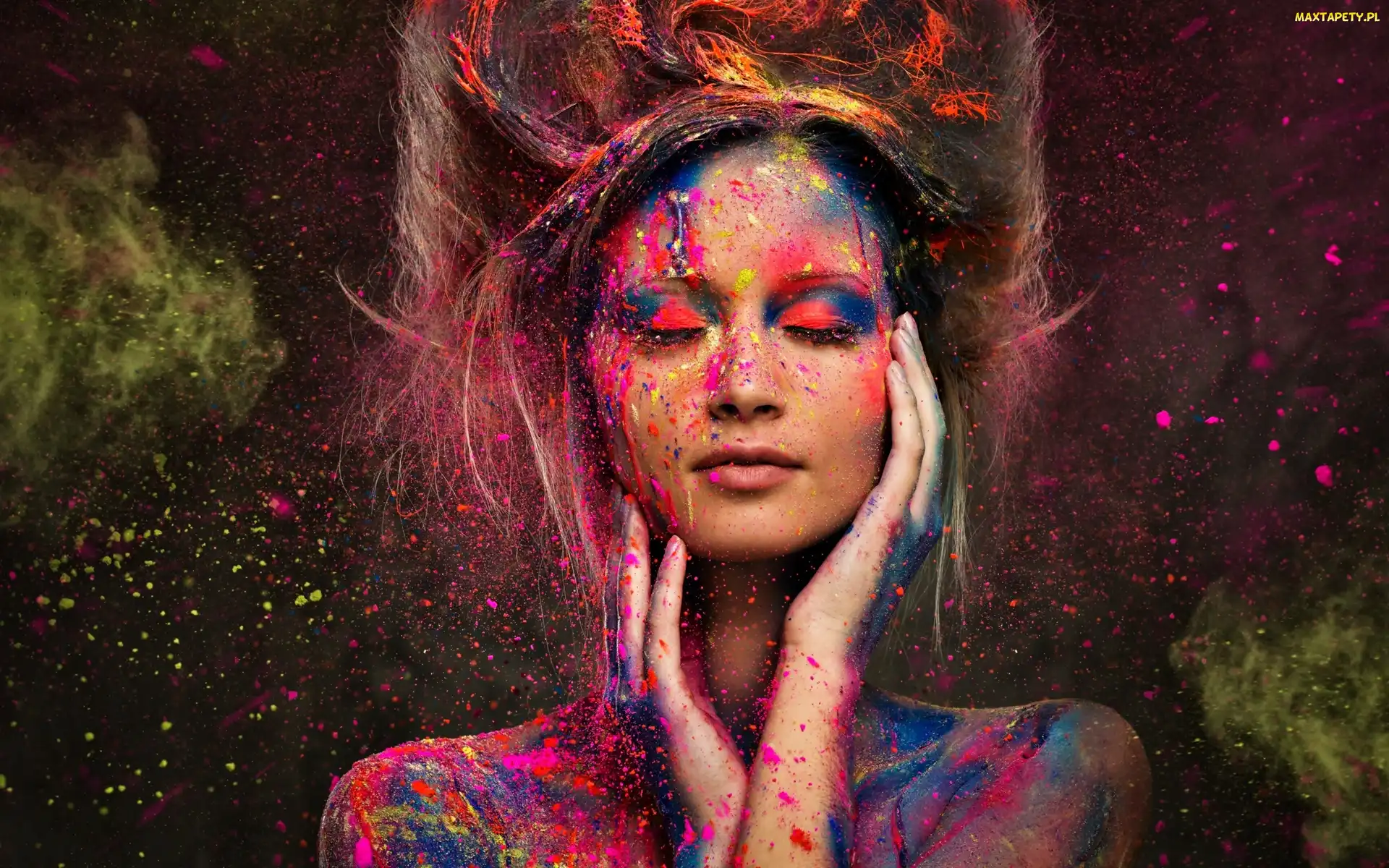 Bodypainting, Farby, Kobieta, Melissa Lingafelt