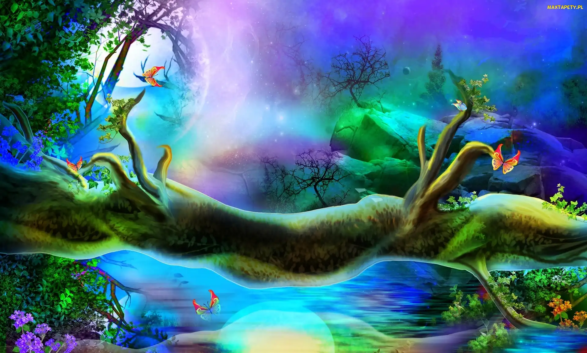 Motyle, Drzewa, Fantasy