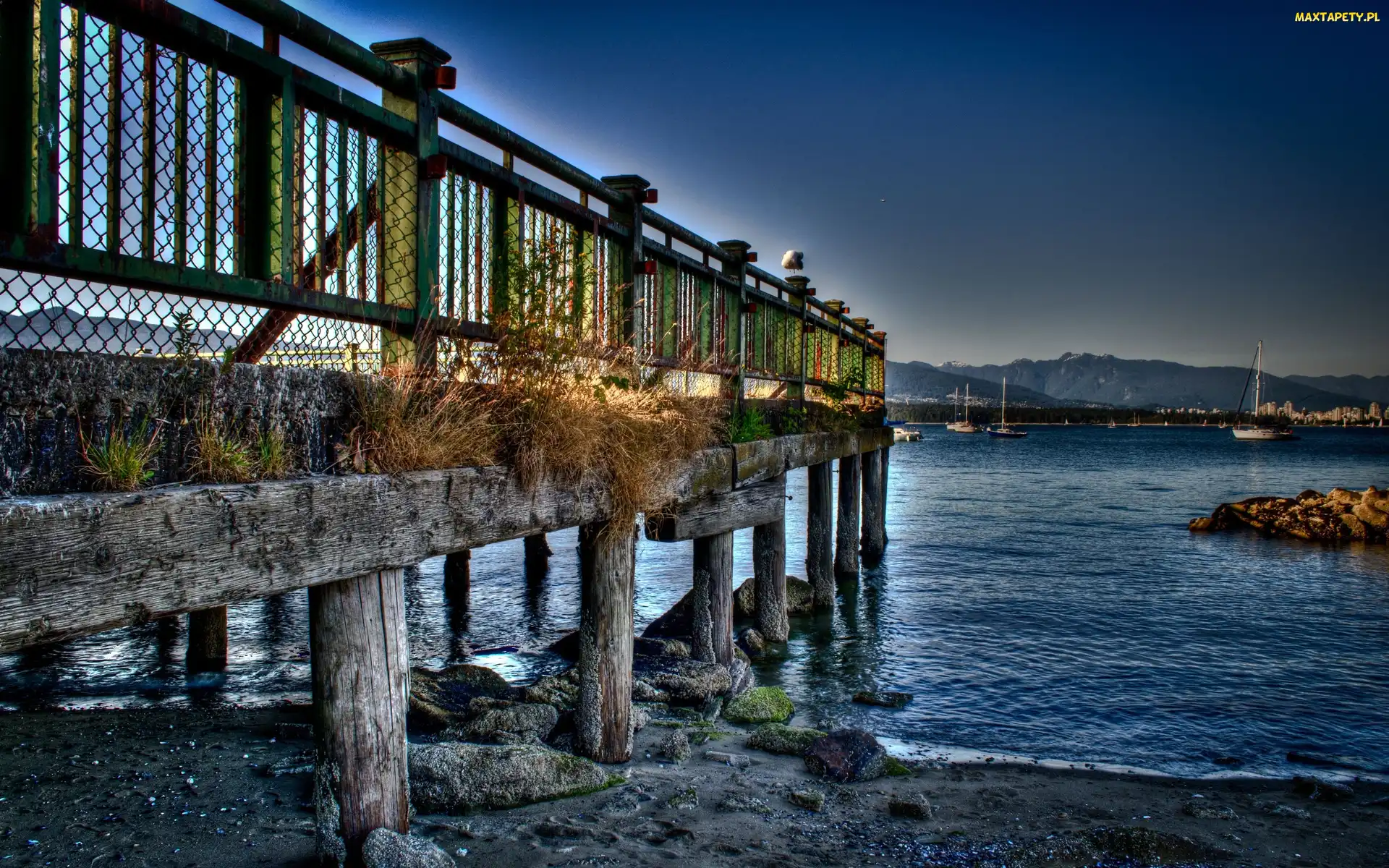 Molo, Jachty, Morze, Port