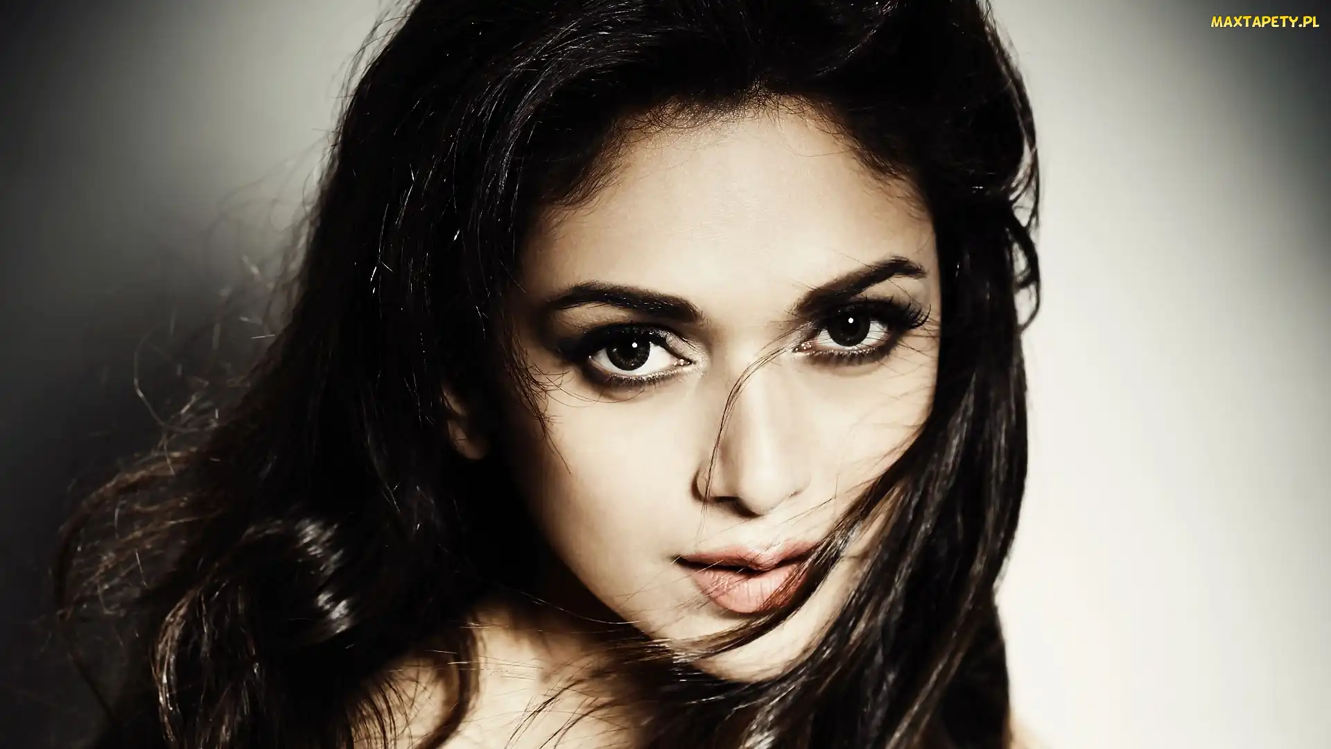 Czarnooka, Aditi Rao Hydari, Makijaż, Twarz, Brunetka
