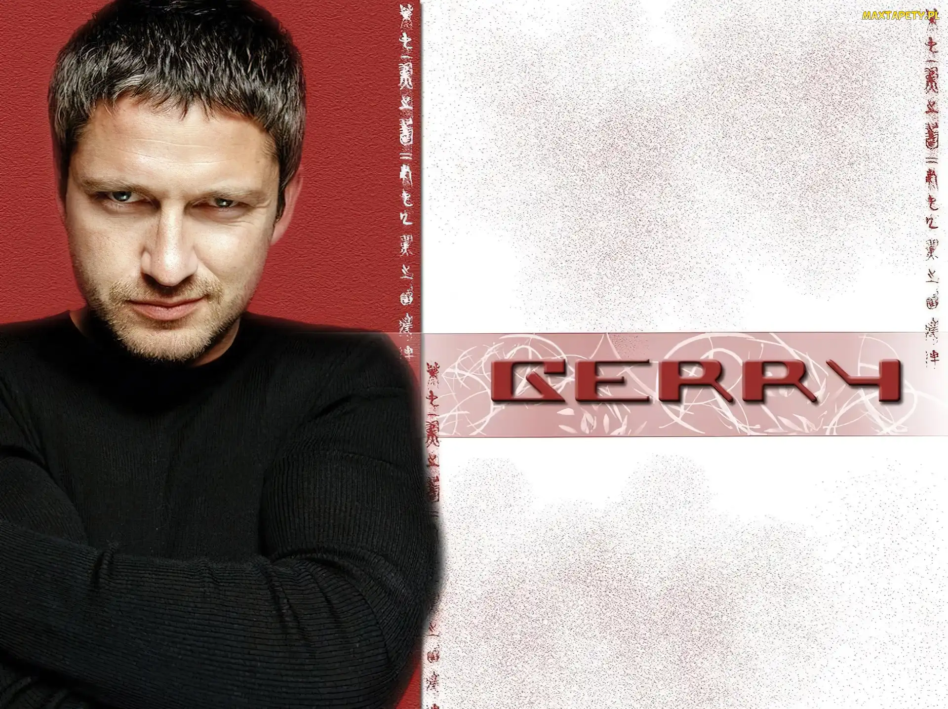 czarna koszulka, Gerard Butler