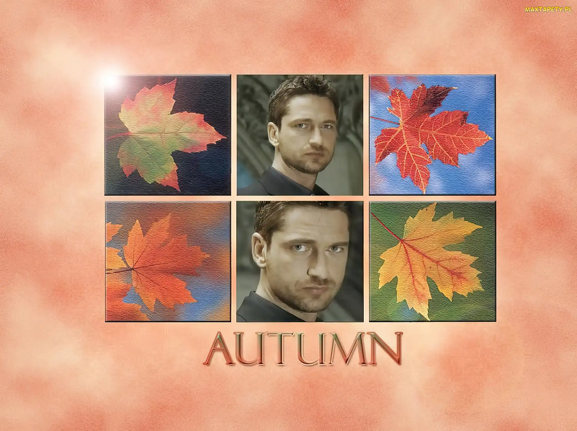 autumn, listki, Gerard Butler