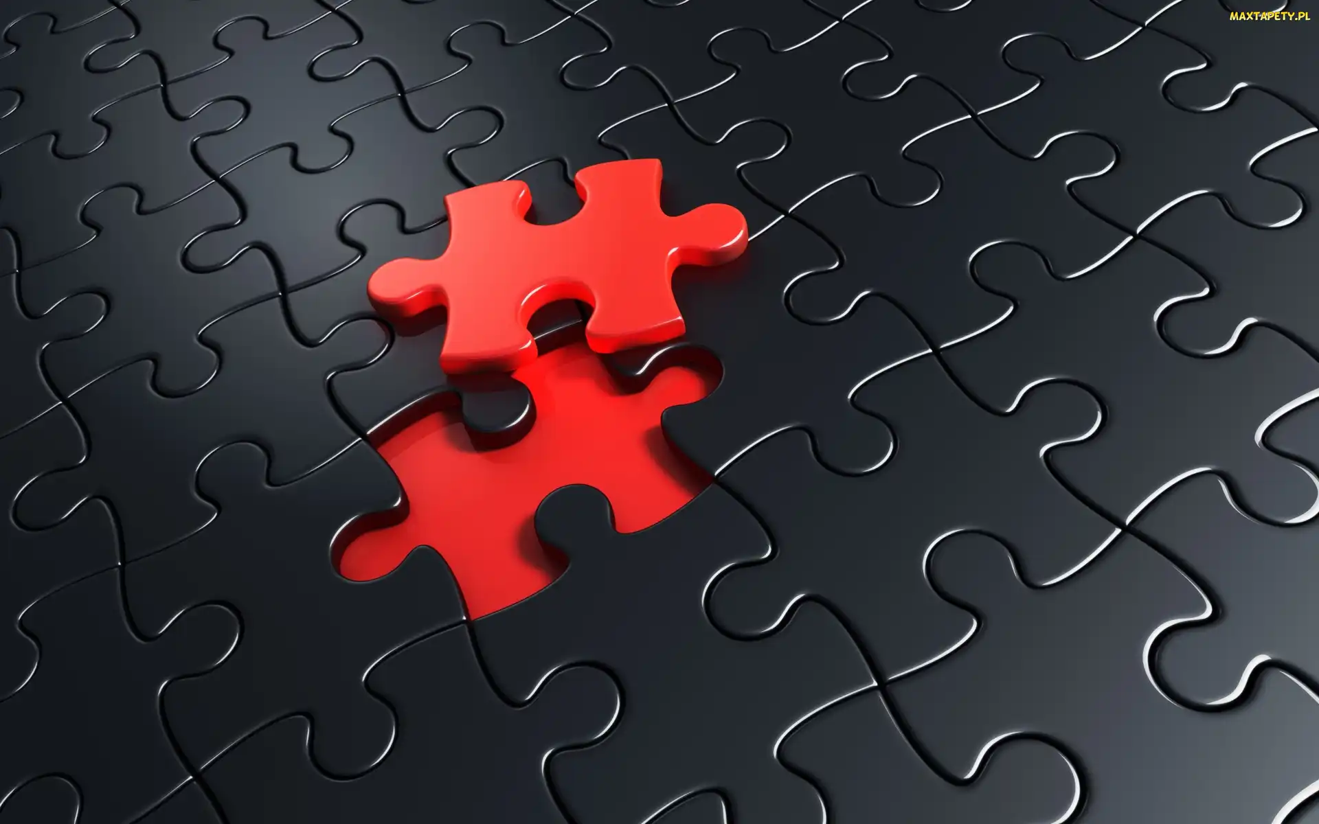 Puzzle, 3D, Czarne