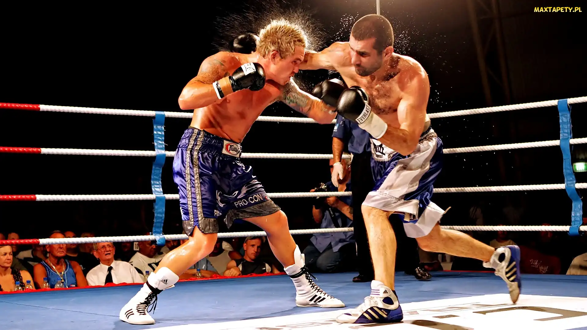 Zawodnicy, Ring, Boks, Walka