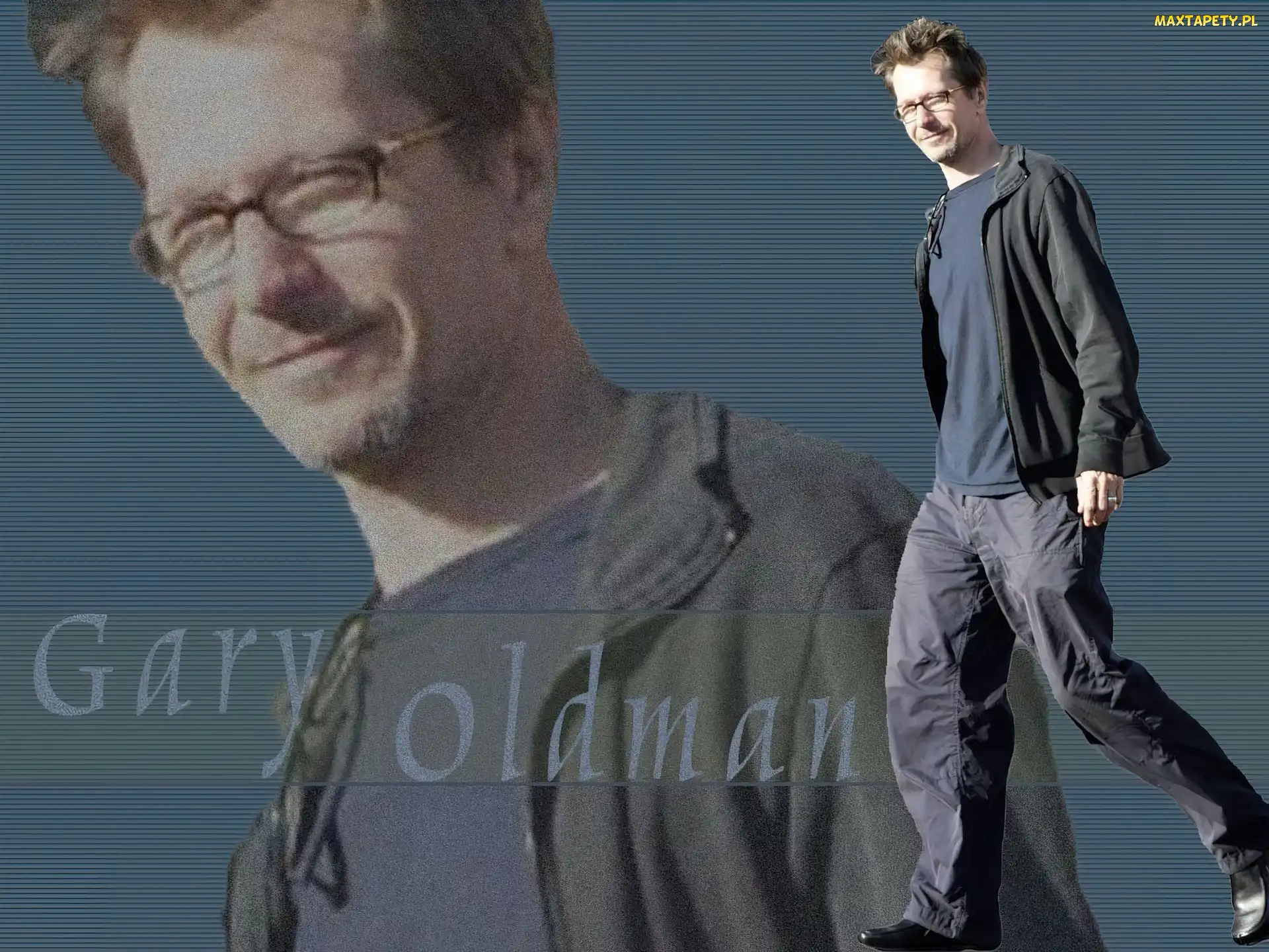 ciemny strój, okulary, Gary Oldman