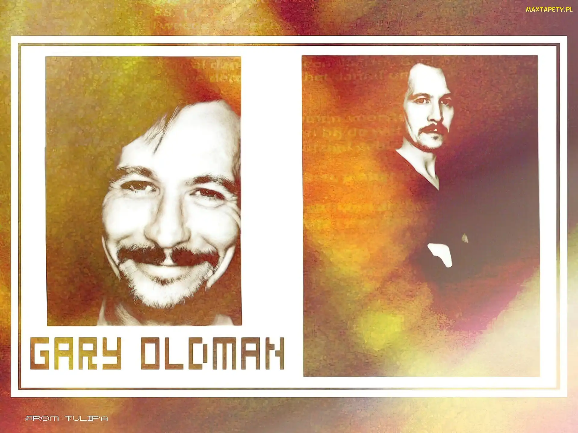 Gary Oldman, uśmiech, wąsy