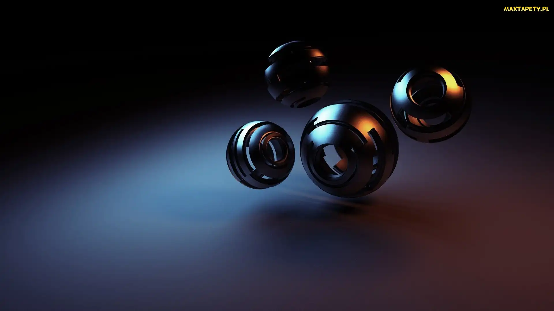 Czarne, 3D, Kulki