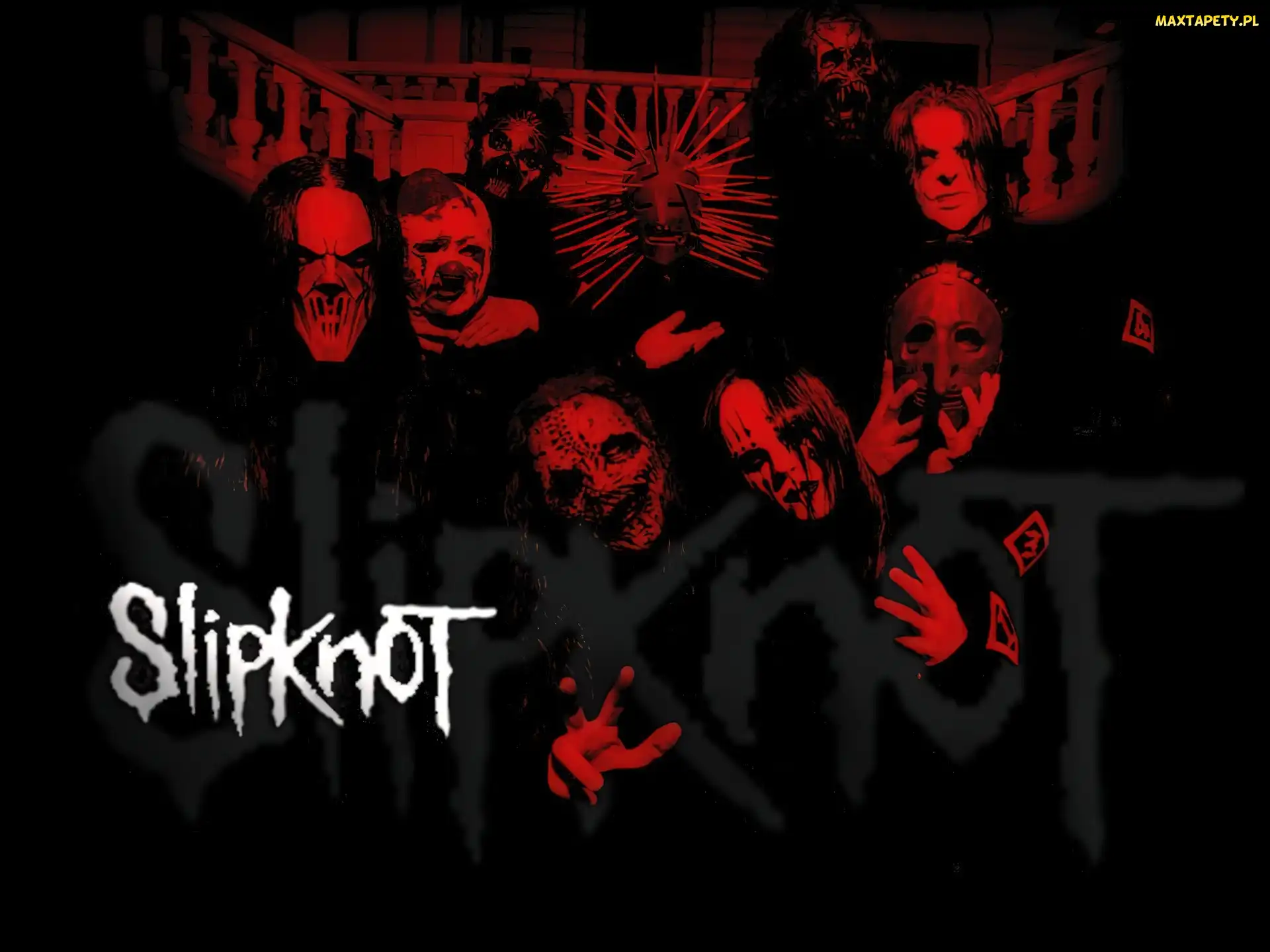 ludzie, maski, Slipknot, twarze