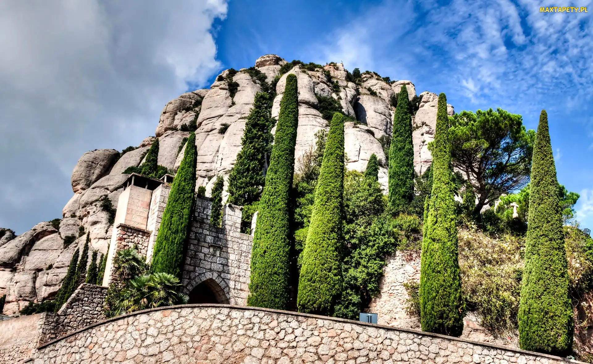 Montserrat, Skały, Hiszpania, Katalonia, Klasztor