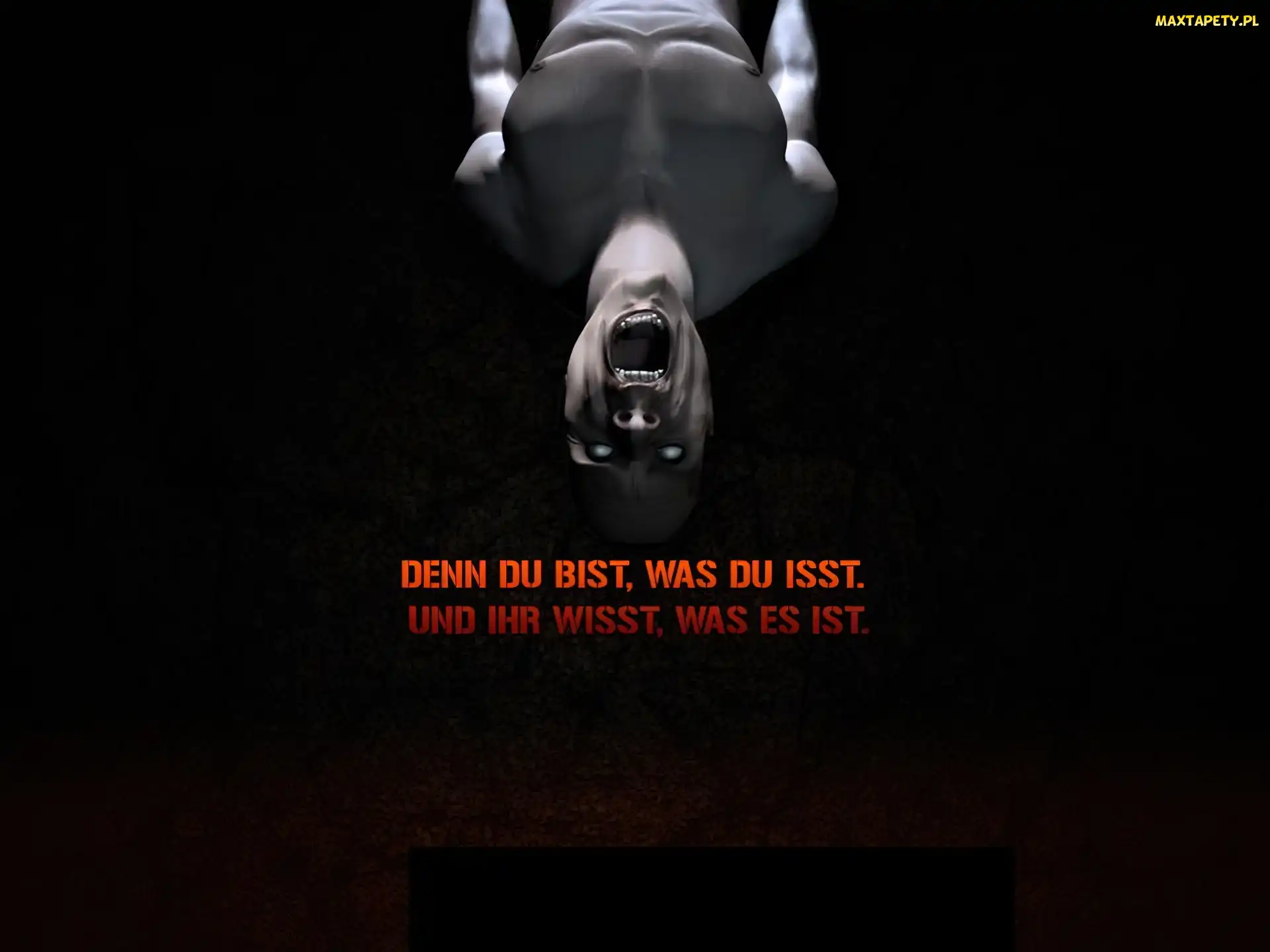 Rammstein, buzia, oczy