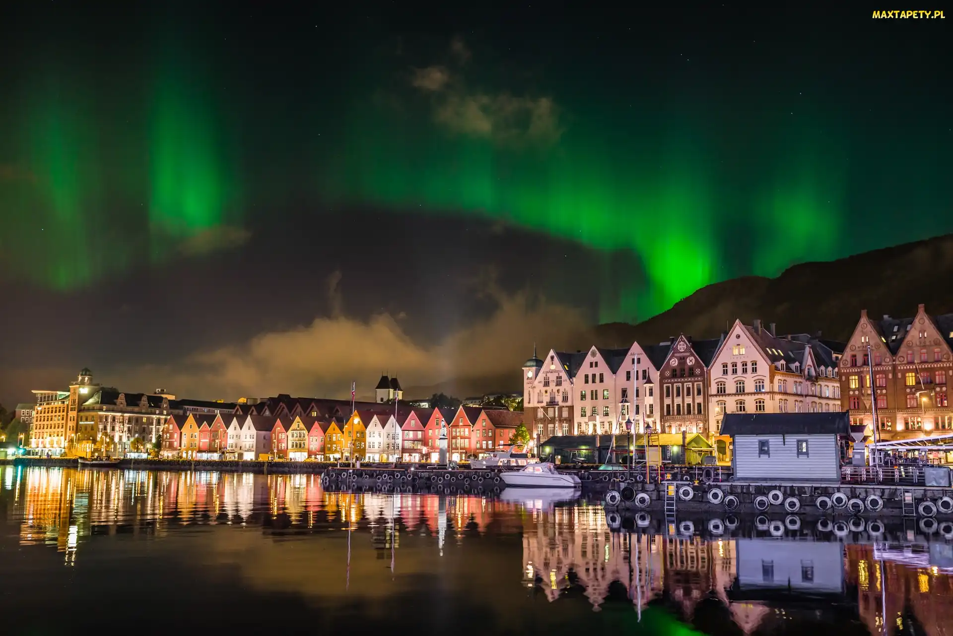 Zorza Polarna, Miasteczko, Islandia