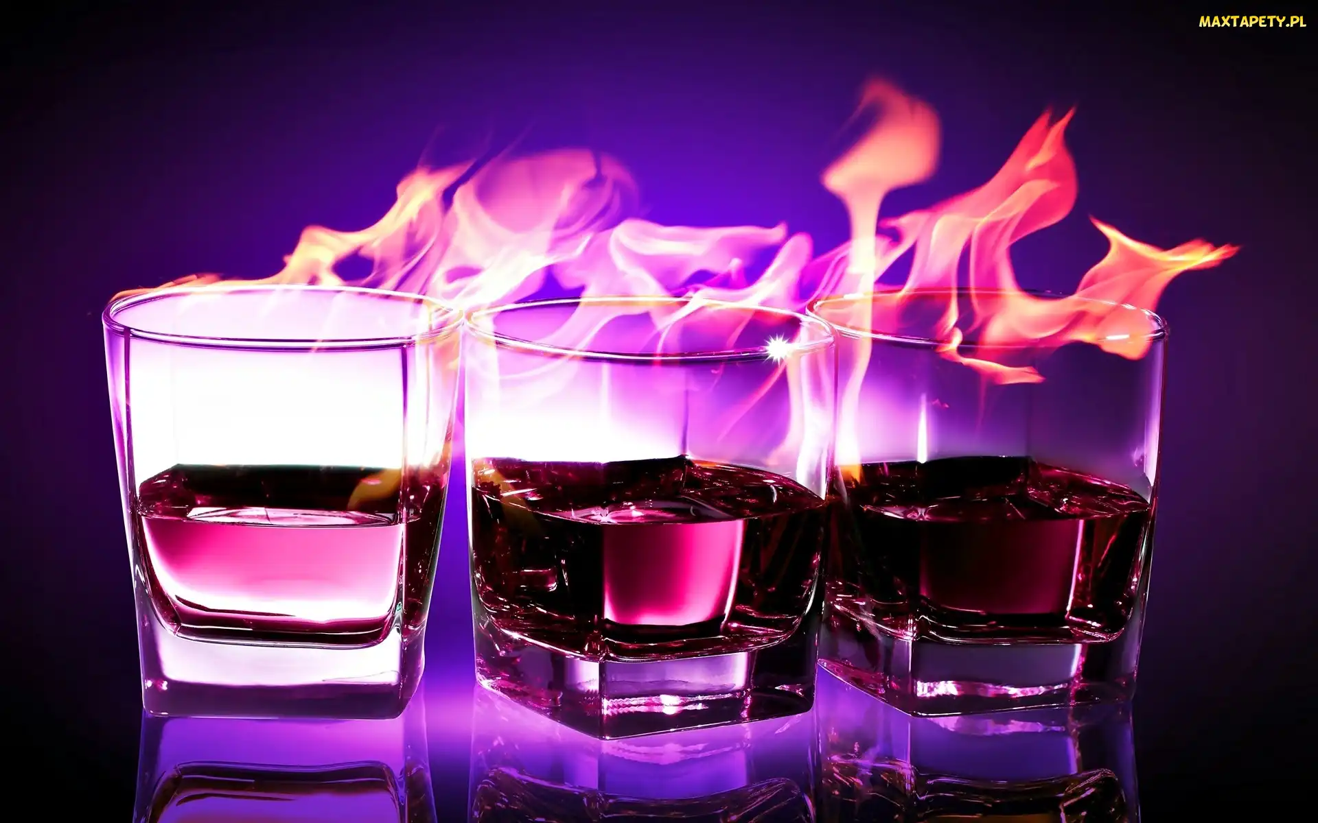 Szklanki, Drink, Trzy