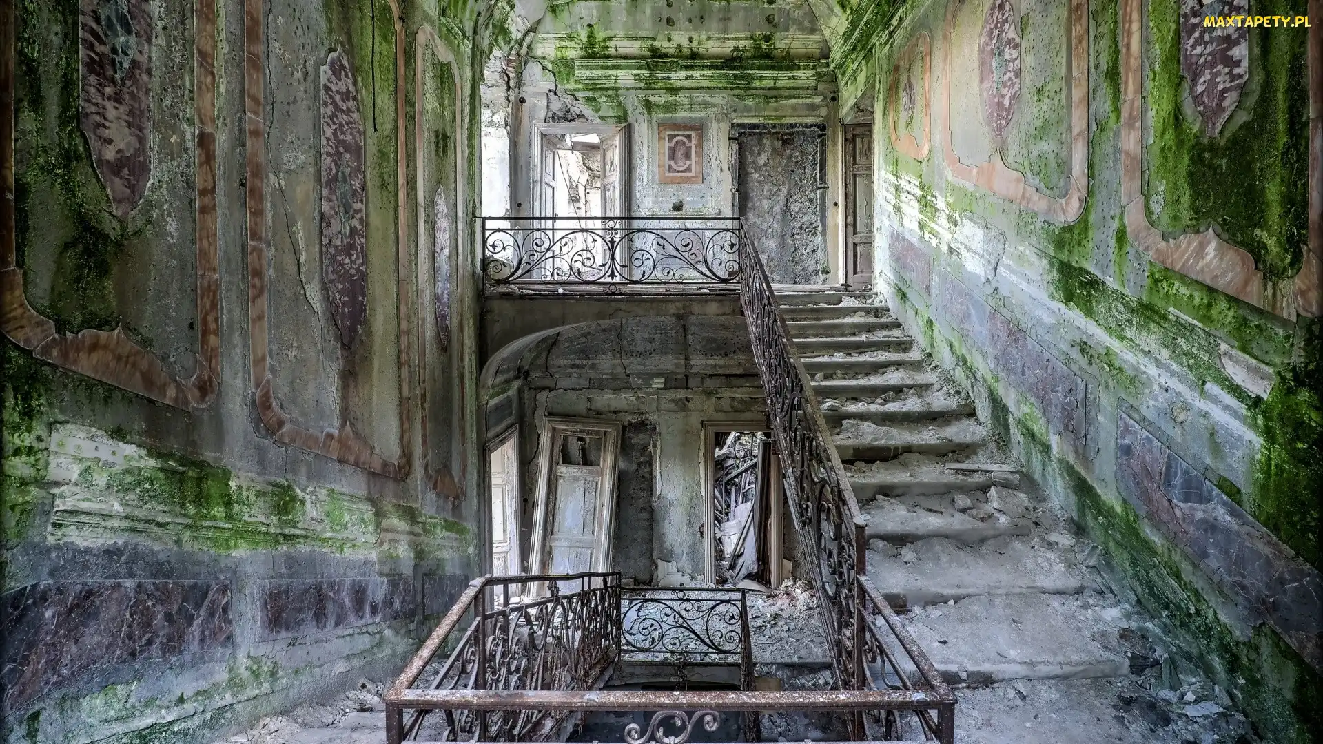 Schody, Schodowa, Zaniedbana, Klatka