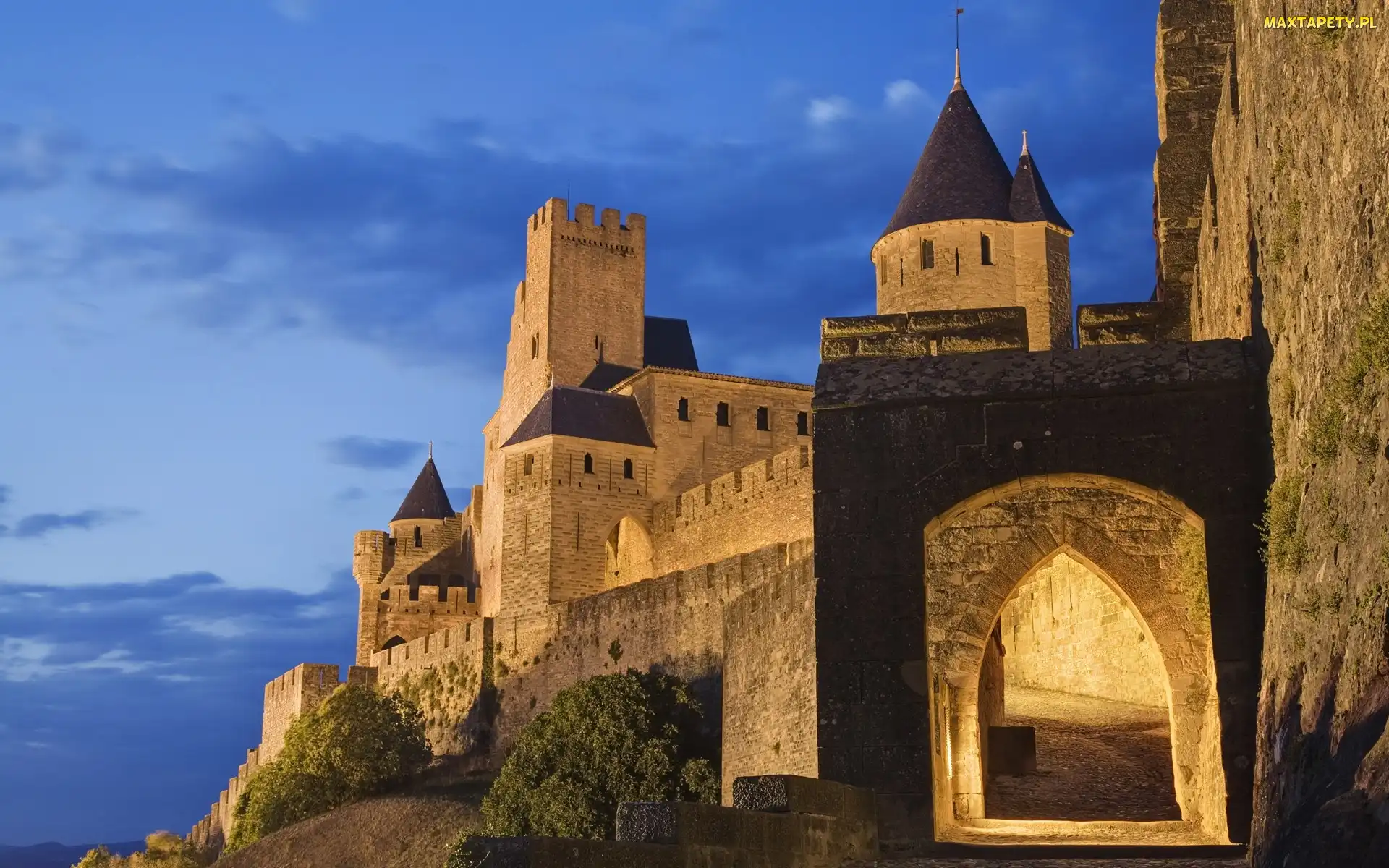 Forteca, Francja, Miasto Carcassonne