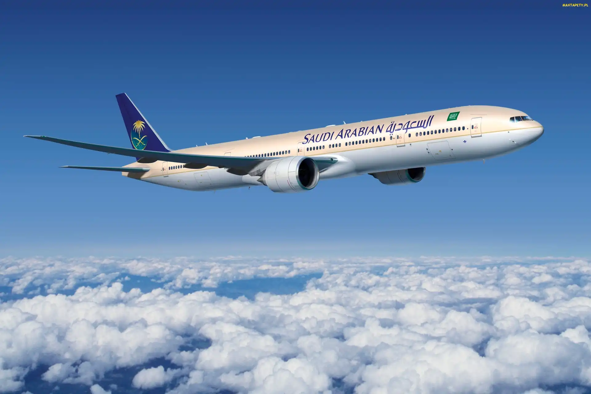 Niebo, 777, Samolot, Boeing